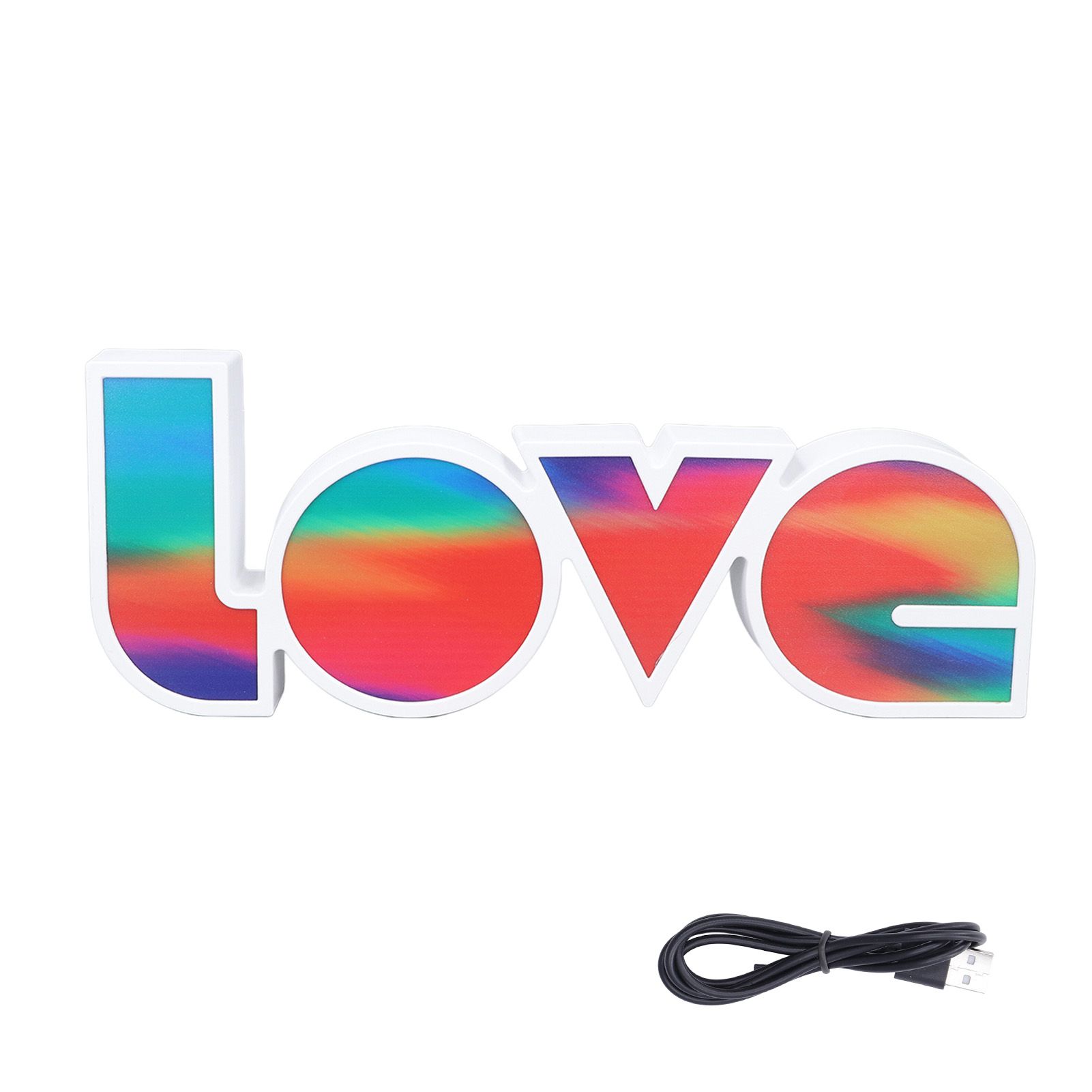 Love Letter Night Light Hangable Decorative Desktop LED Neon Lamp for Wedding