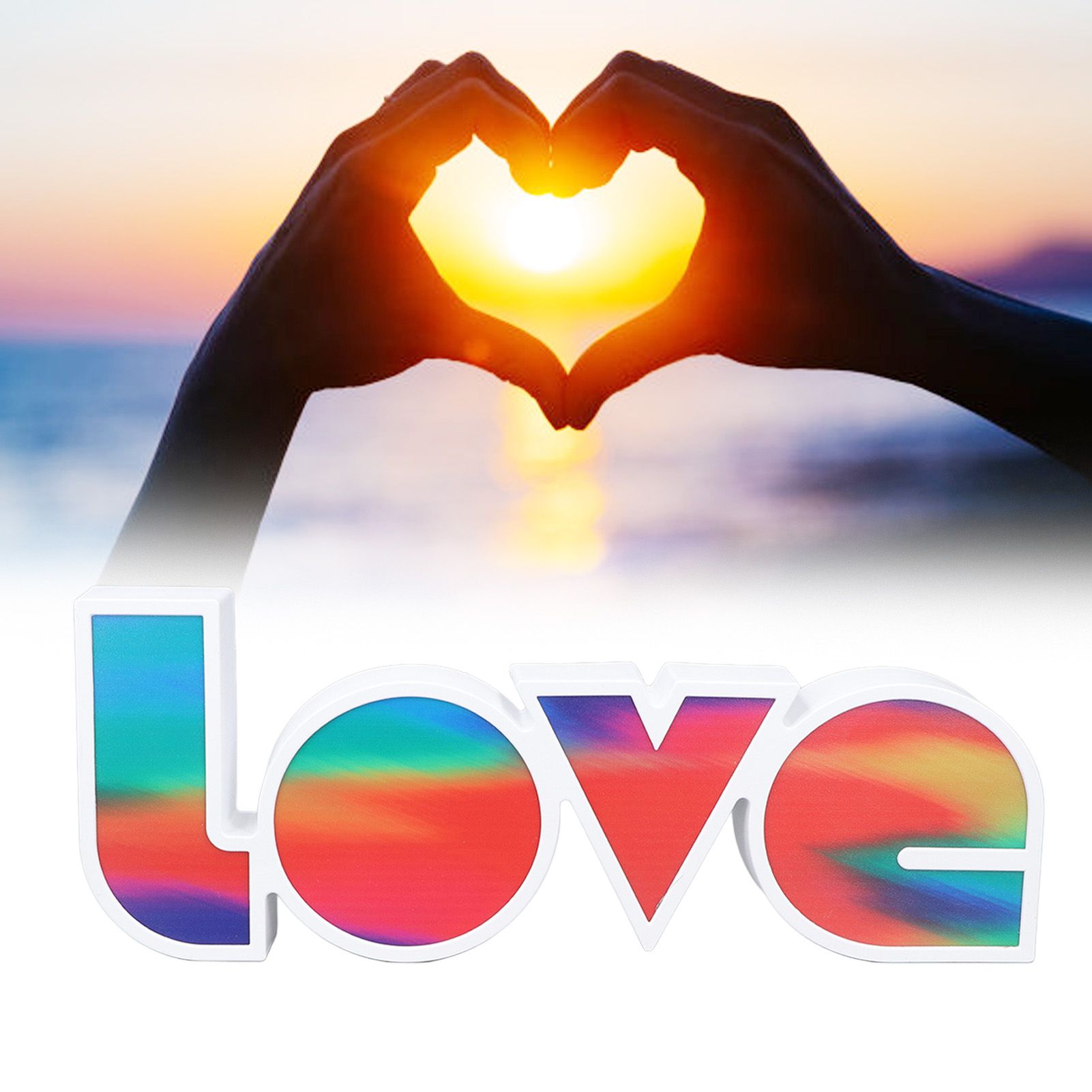 Love Letter Night Light Hangable Decorative Desktop LED Neon Lamp for Wedding view 11