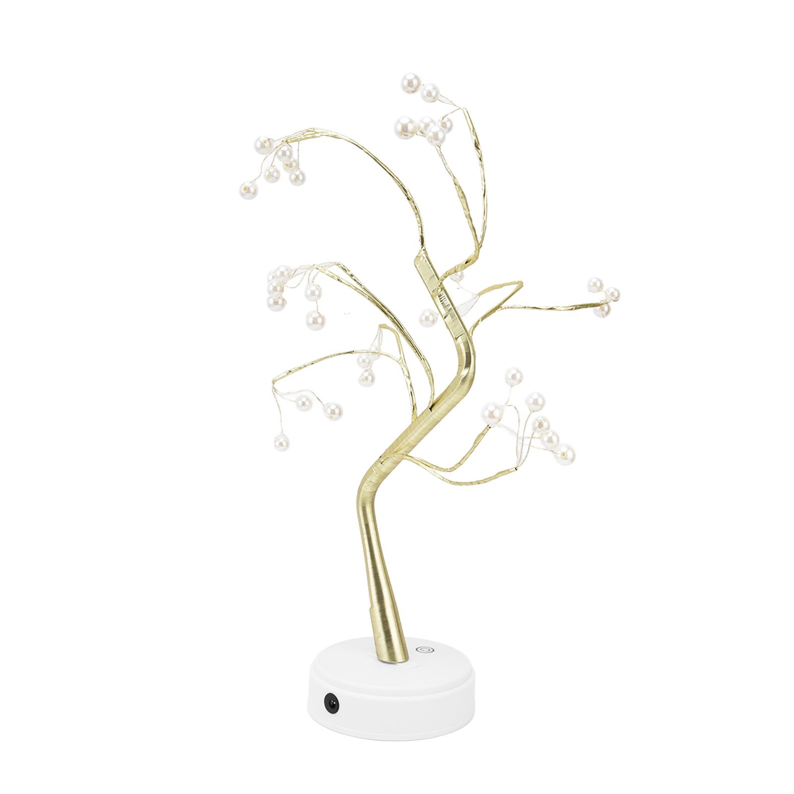 Tabletop Bonsai Tree Lamp Adjustable Safe Use Stable Night Light with Copper view 4