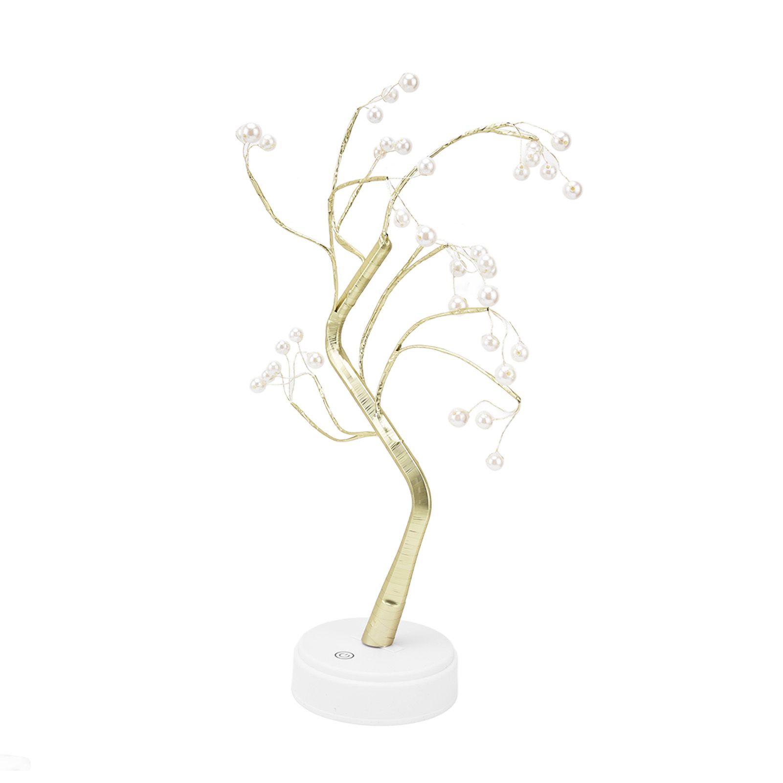 Tabletop Bonsai Tree Lamp Adjustable Safe Use Stable Night Light with Copper view 5