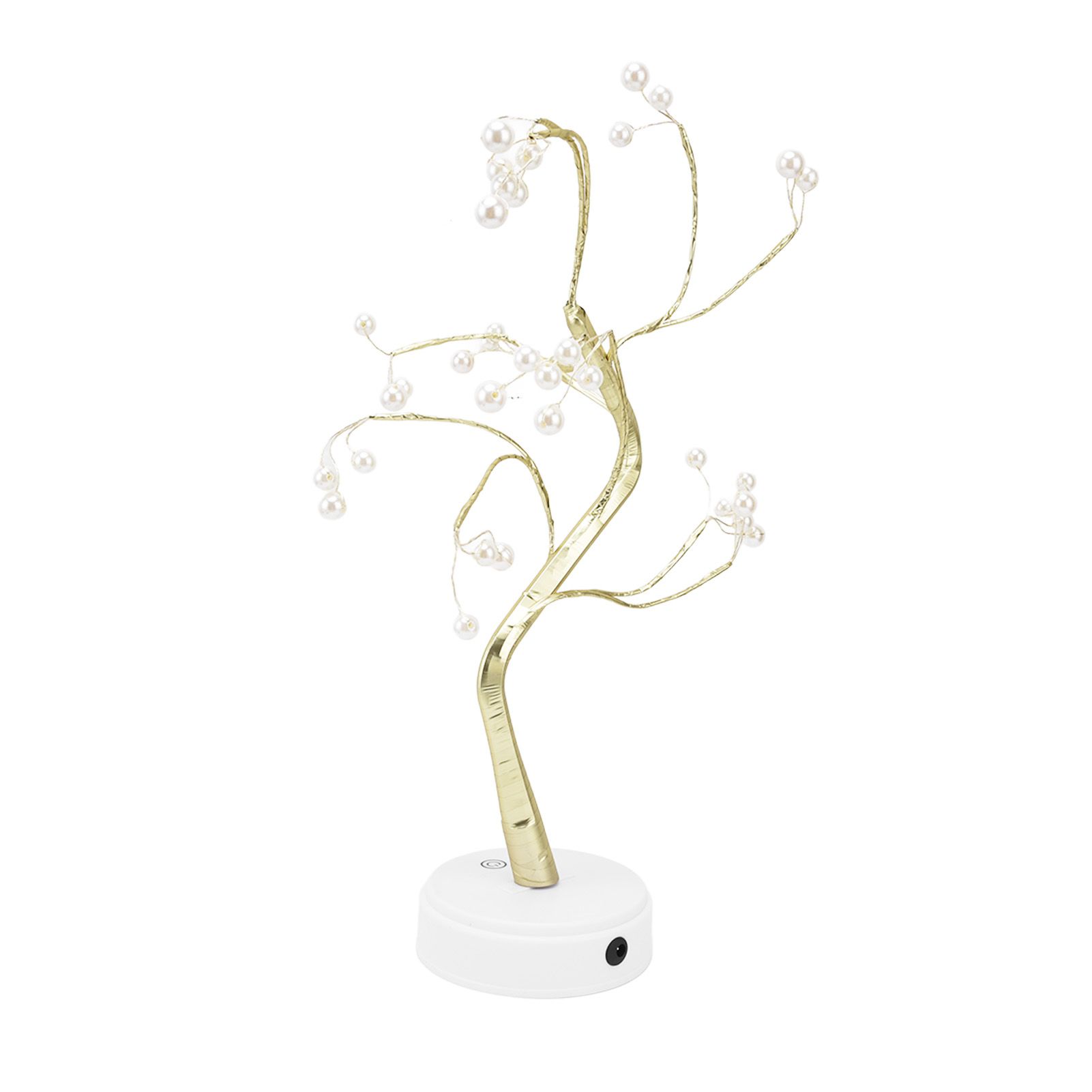 Tabletop Bonsai Tree Lamp Adjustable Safe Use Stable Night Light with Copper view 8