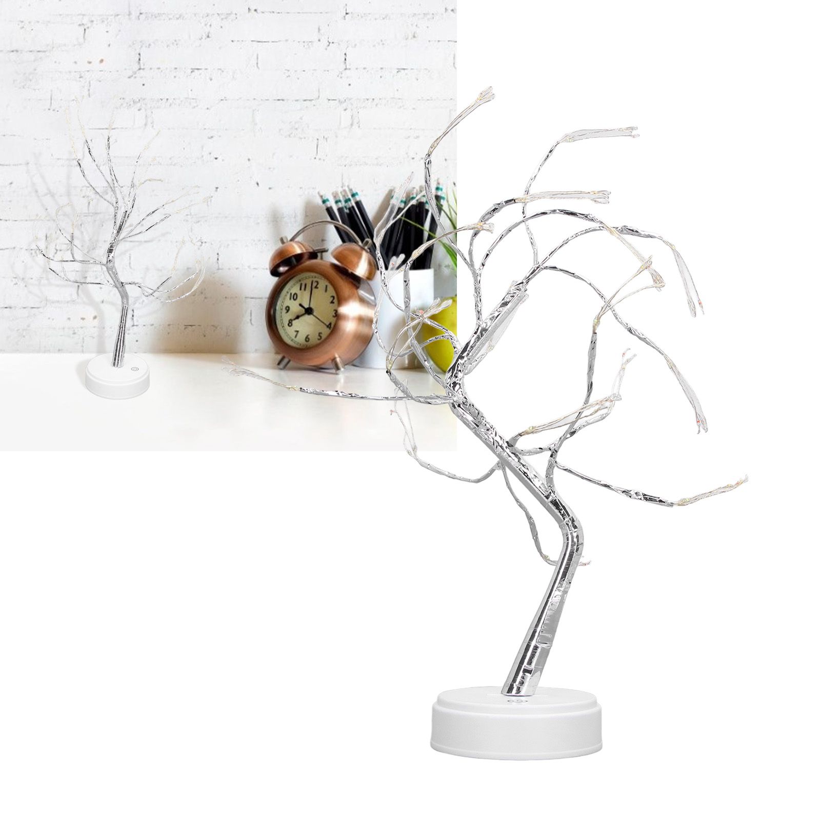 LED Copper Wire Light Decorative Artificial Branch Light Touch Switch Night view 11