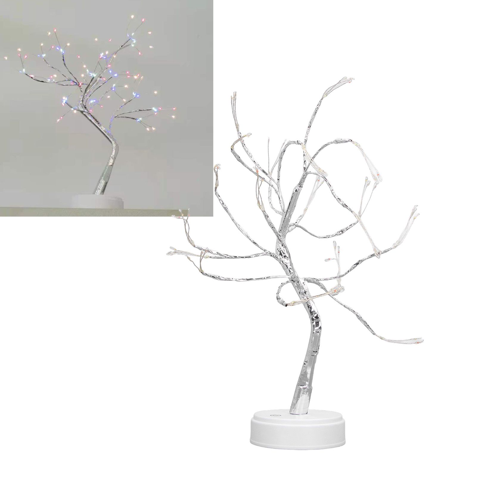 LED Copper Wire Light Decorative Artificial Branch Light Touch Switch Night view 12