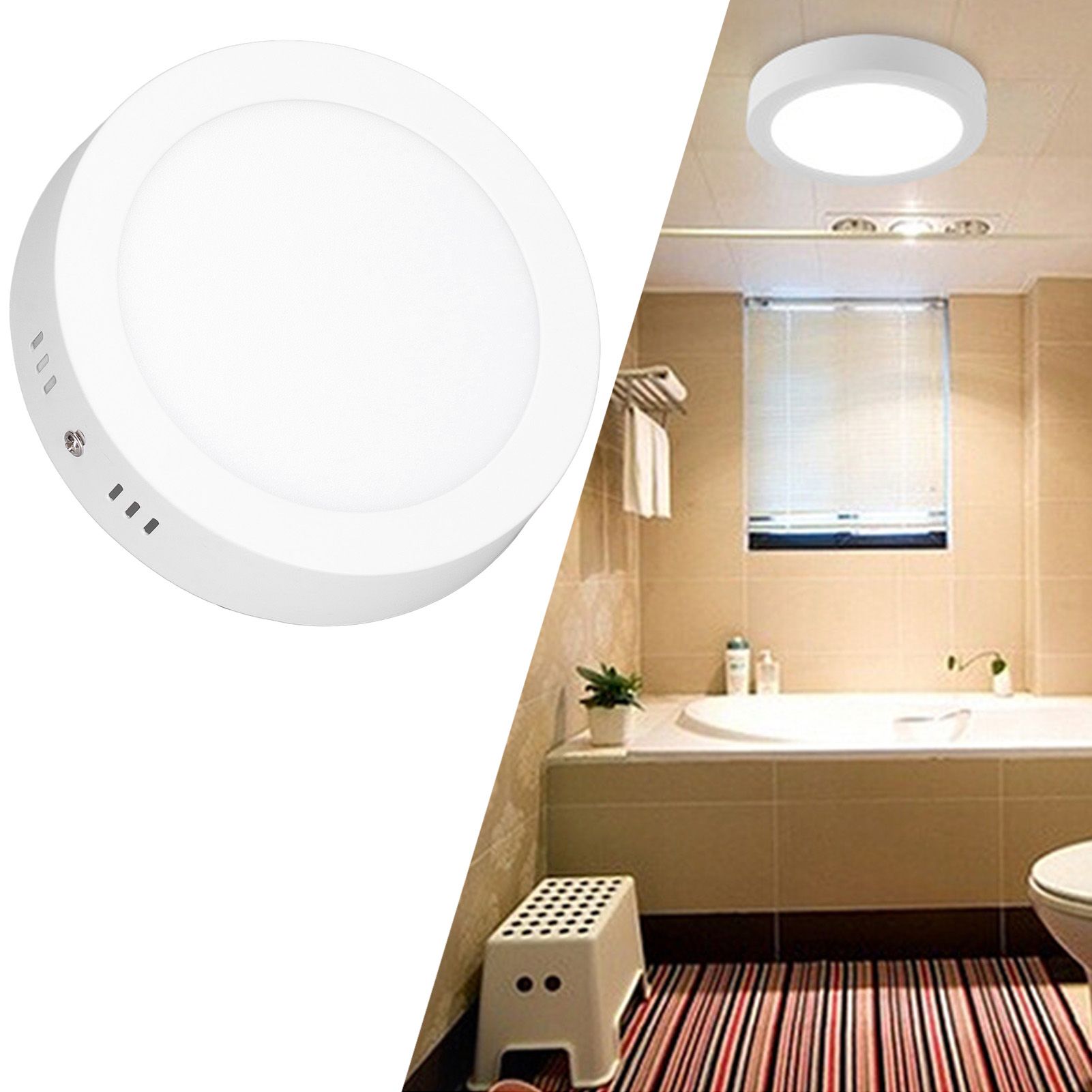 LED Ceiling Light 12W High Brightness Soft Light Ultra Thin 6500K White Light view 11