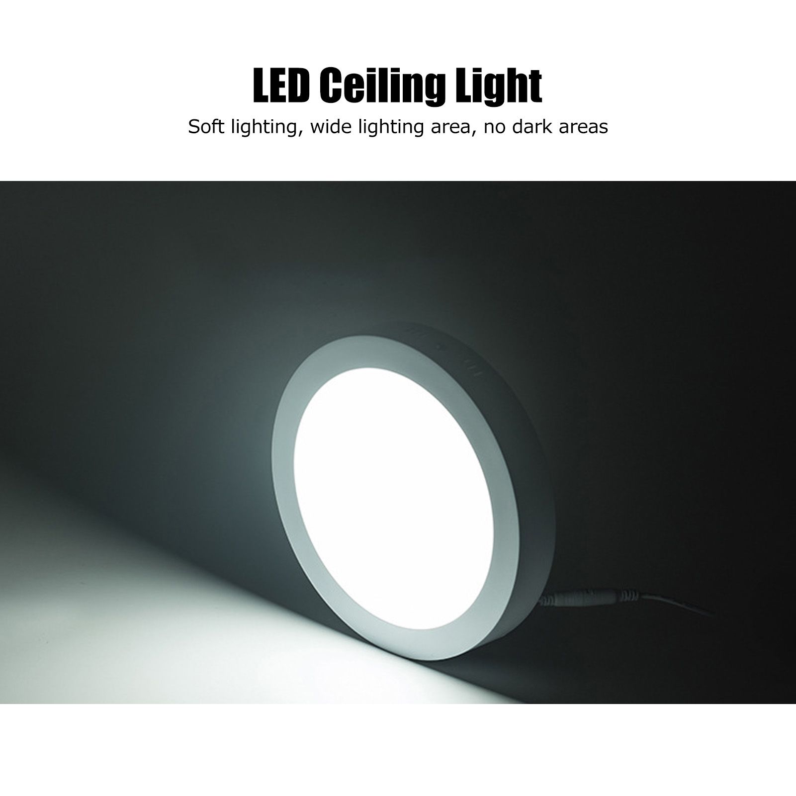 LED Ceiling Light 12W High Brightness Soft Light Ultra Thin 6500K White Light view 15