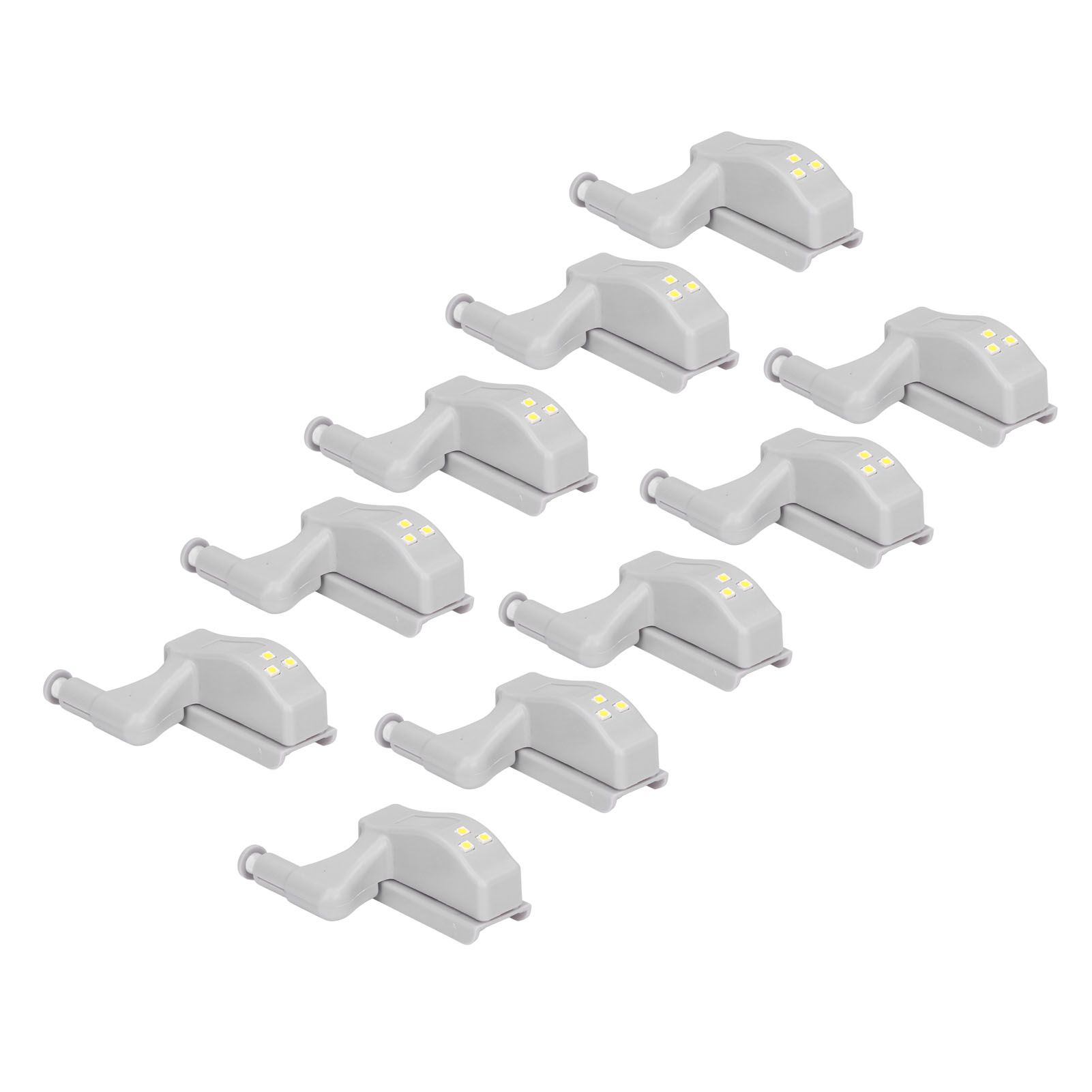 10pcs LED Cabinet Inner Hinge Sensor Light Bedroom Closet Wardrobe Cupboard view 5