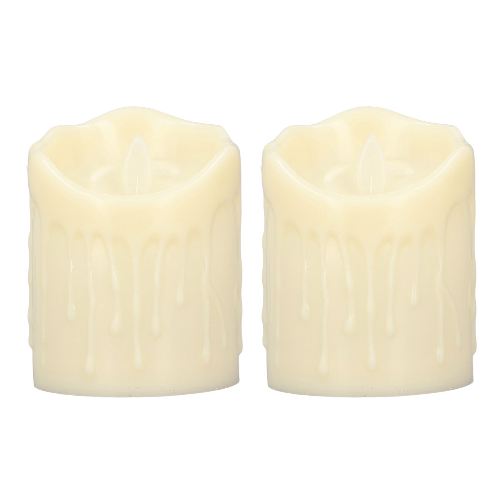 2pcs Flameless Candles Lamp Simulation LED Candle Light for Dating Wedding — image 1