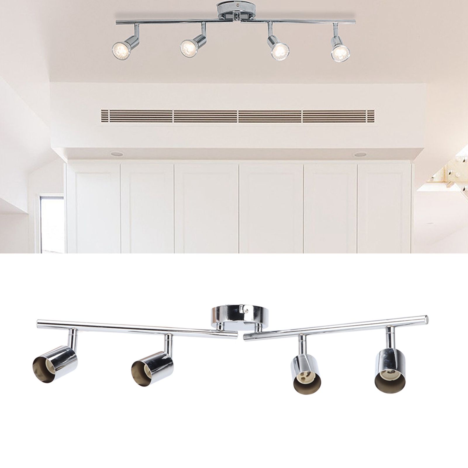 Lamp Holder 4 Head Adjustable Flexible Rotation GU10 Light Holder for Bedrooms view 11