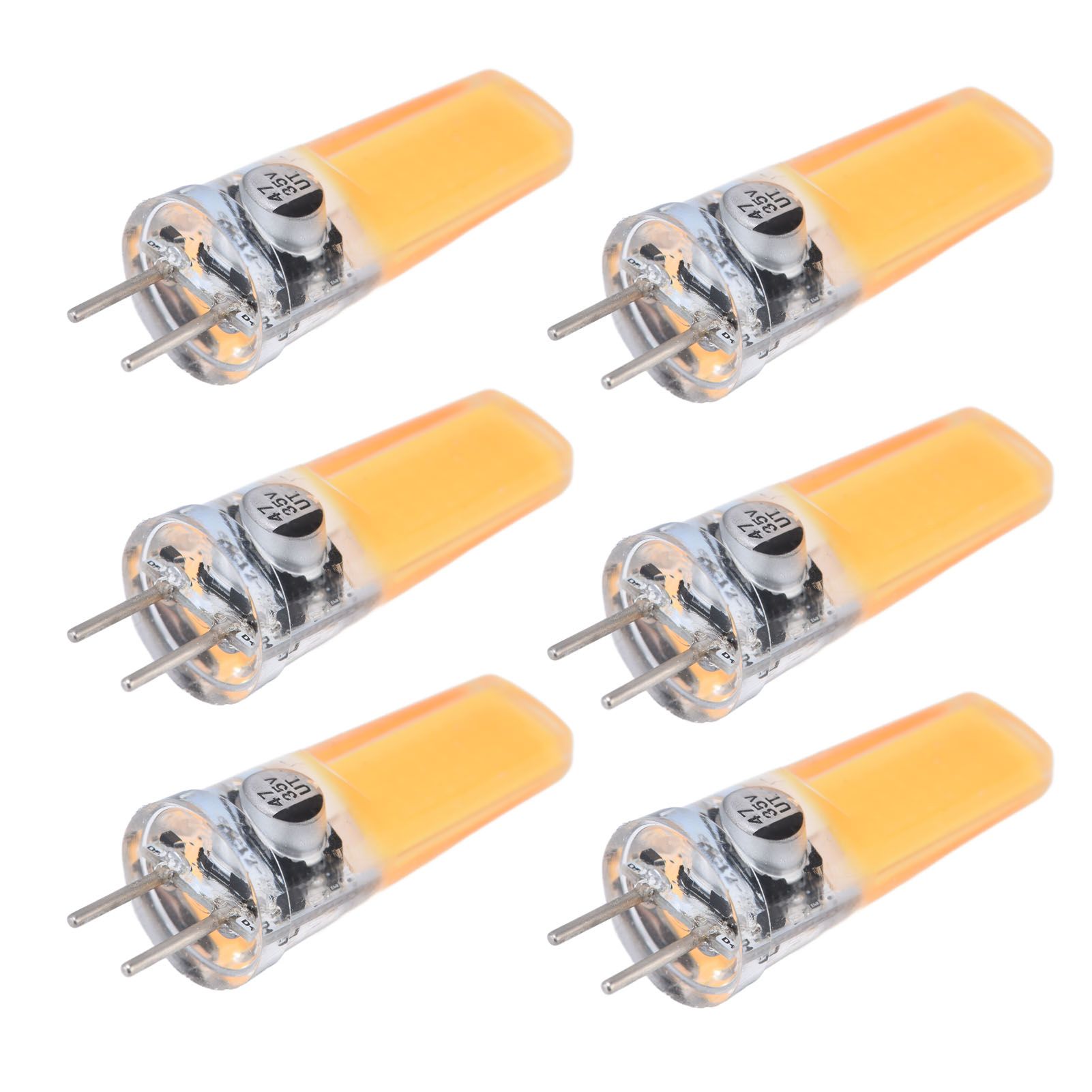 6PCS GY6.35 Bulb 5W COB Light Bulb 500lm Silicone Ceiling Lamp Bulb for Living view 5