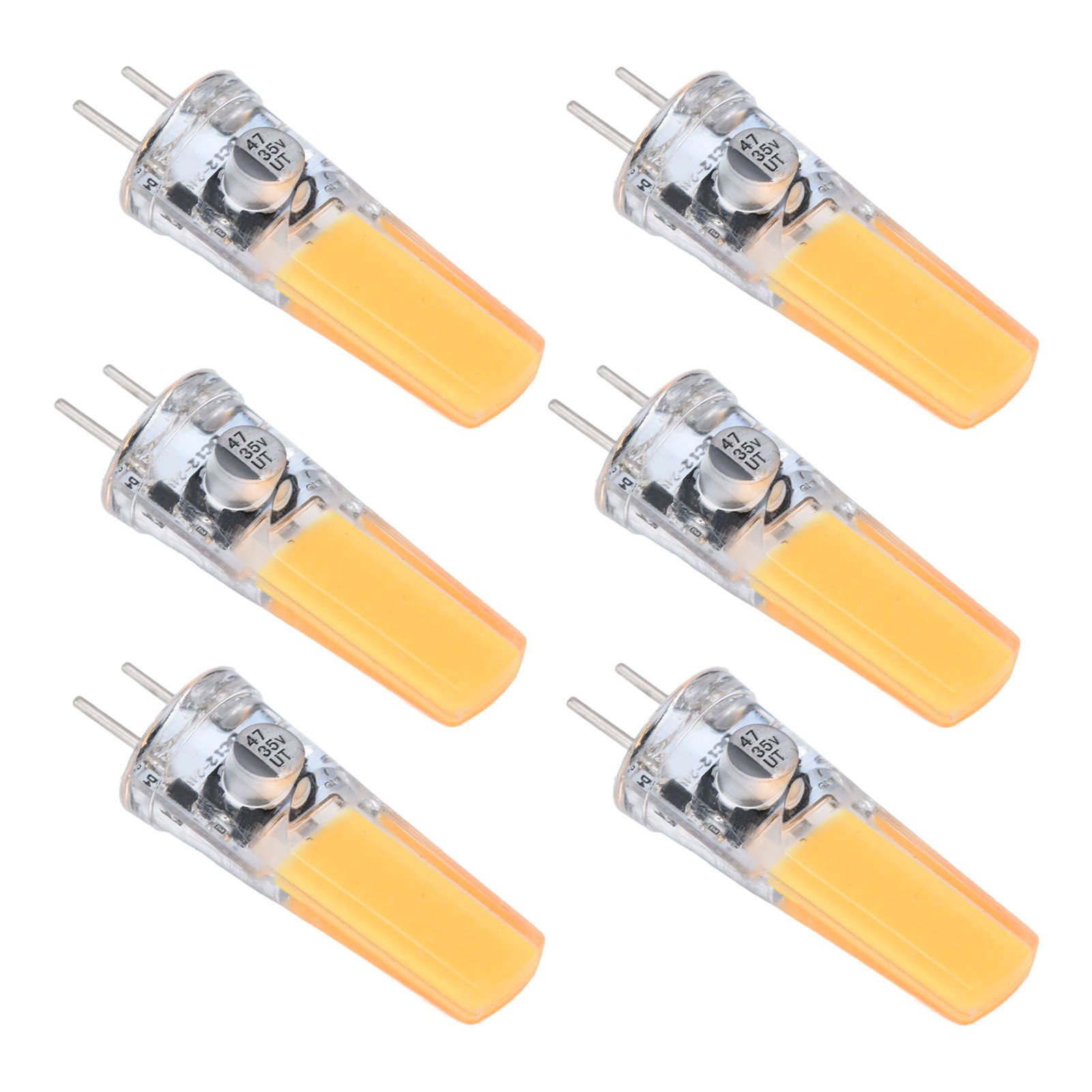 6PCS GY6.35 Bulb 5W COB Light Bulb 500lm Silicone Ceiling Lamp Bulb for Living view 7