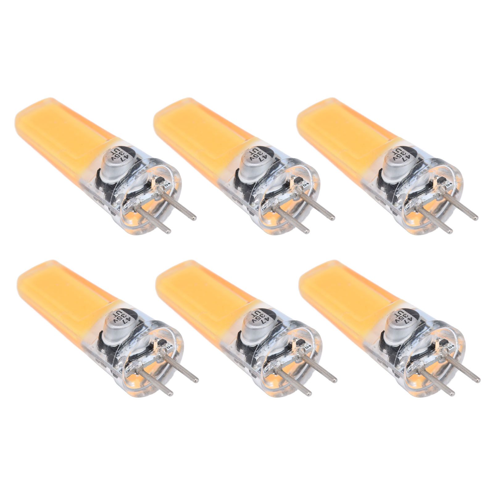 6PCS GY6.35 Bulb 5W COB Light Bulb 500lm Silicone Ceiling Lamp Bulb for Living view 9