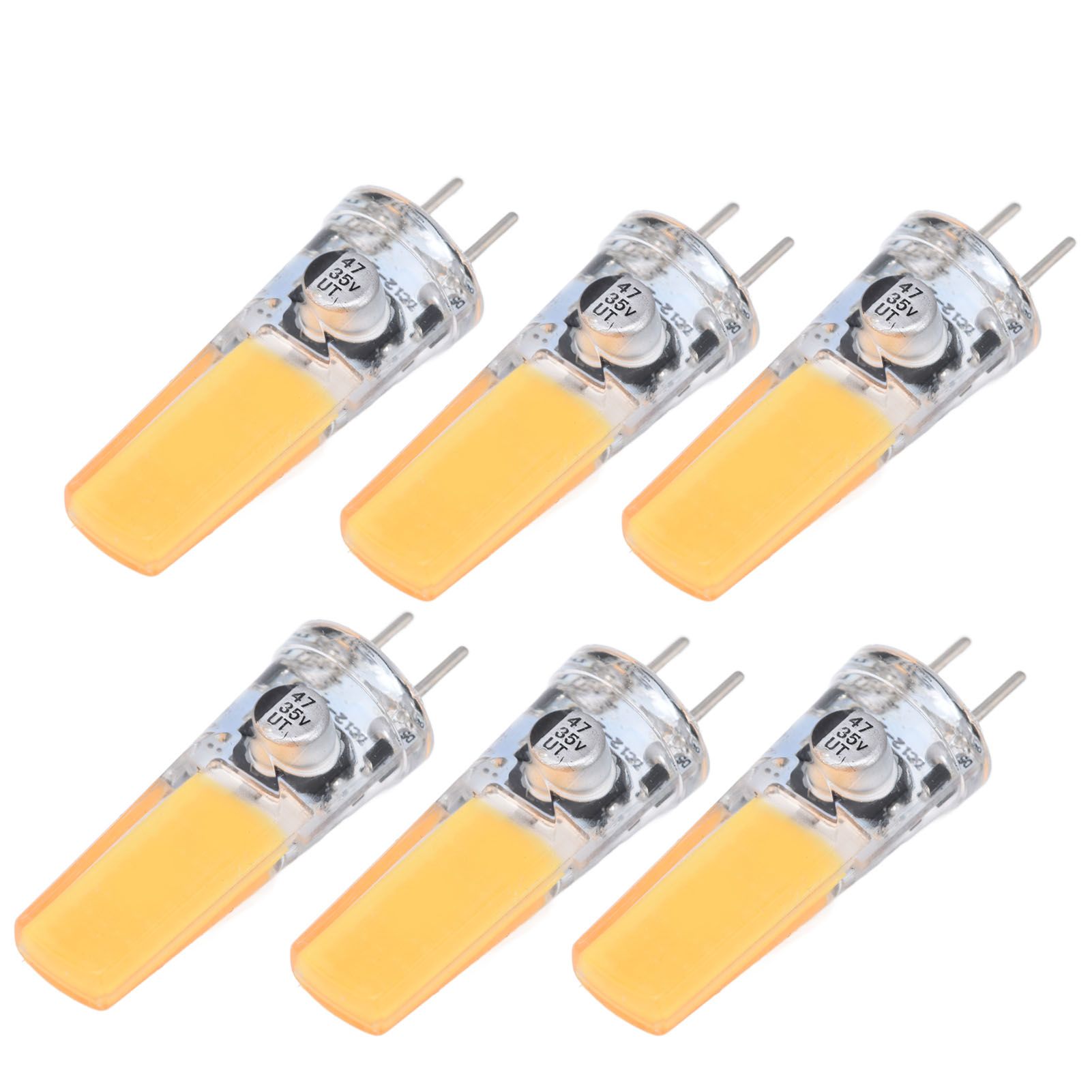 6PCS GY6.35 Bulb 5W COB Light Bulb 500lm Silicone Ceiling Lamp Bulb for Living view 10