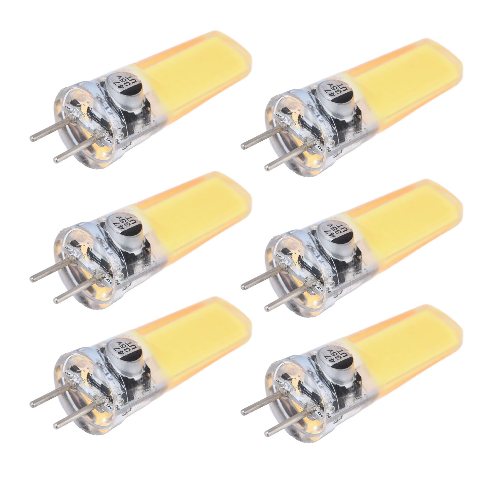 6PCS GY6.35 Bulb 5W COB Light Bulb 500lm Silicone Ceiling Lamp Bulb for Living view 5