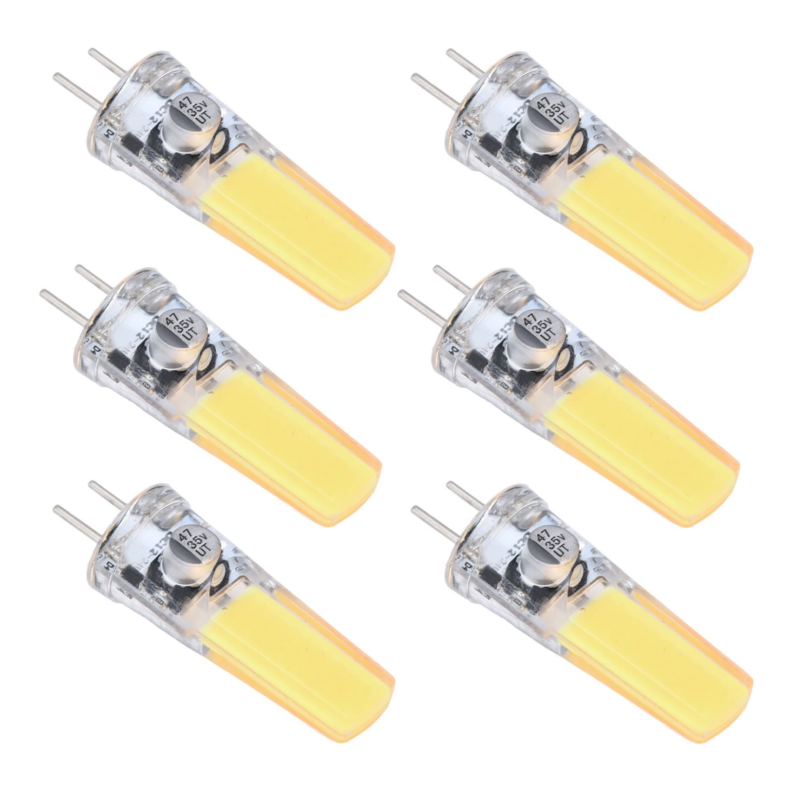 6PCS GY6.35 Bulb 5W COB Light Bulb 500lm Silicone Ceiling Lamp Bulb for Living view 7
