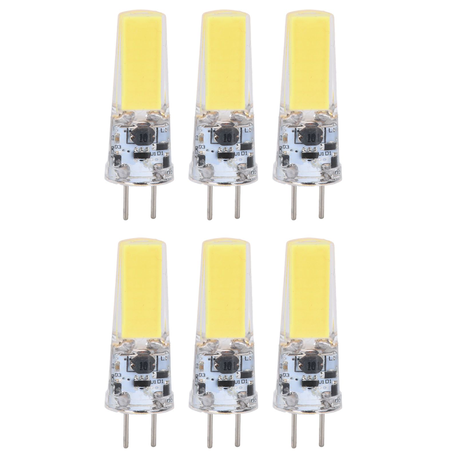 6PCS GY6.35 Bulb 5W COB Light Bulb 500lm Silicone Ceiling Lamp Bulb for Living view 8