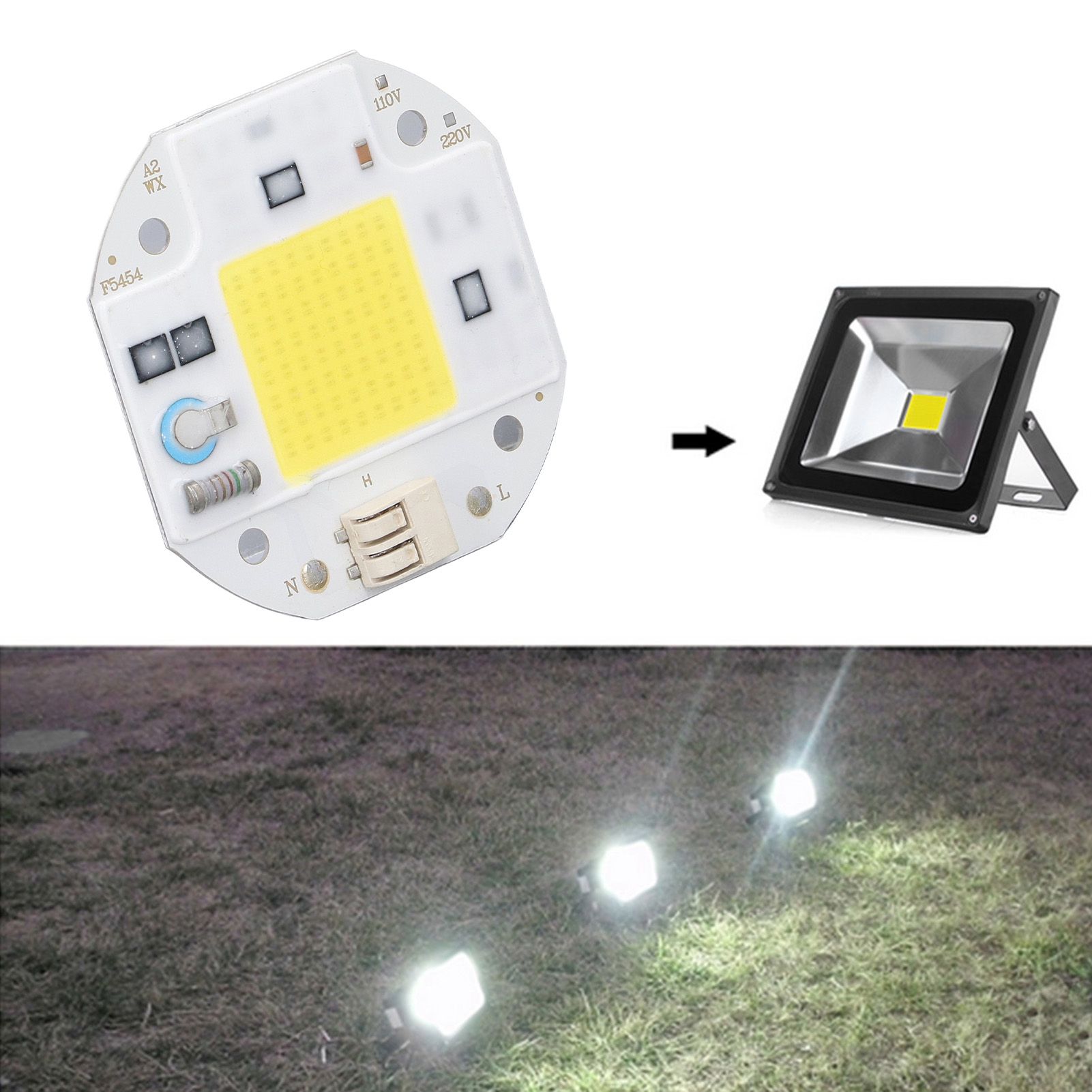 COB Lamp Bead High Power LED Chip High Brightness COB Light Emitter Drive Free view 12
