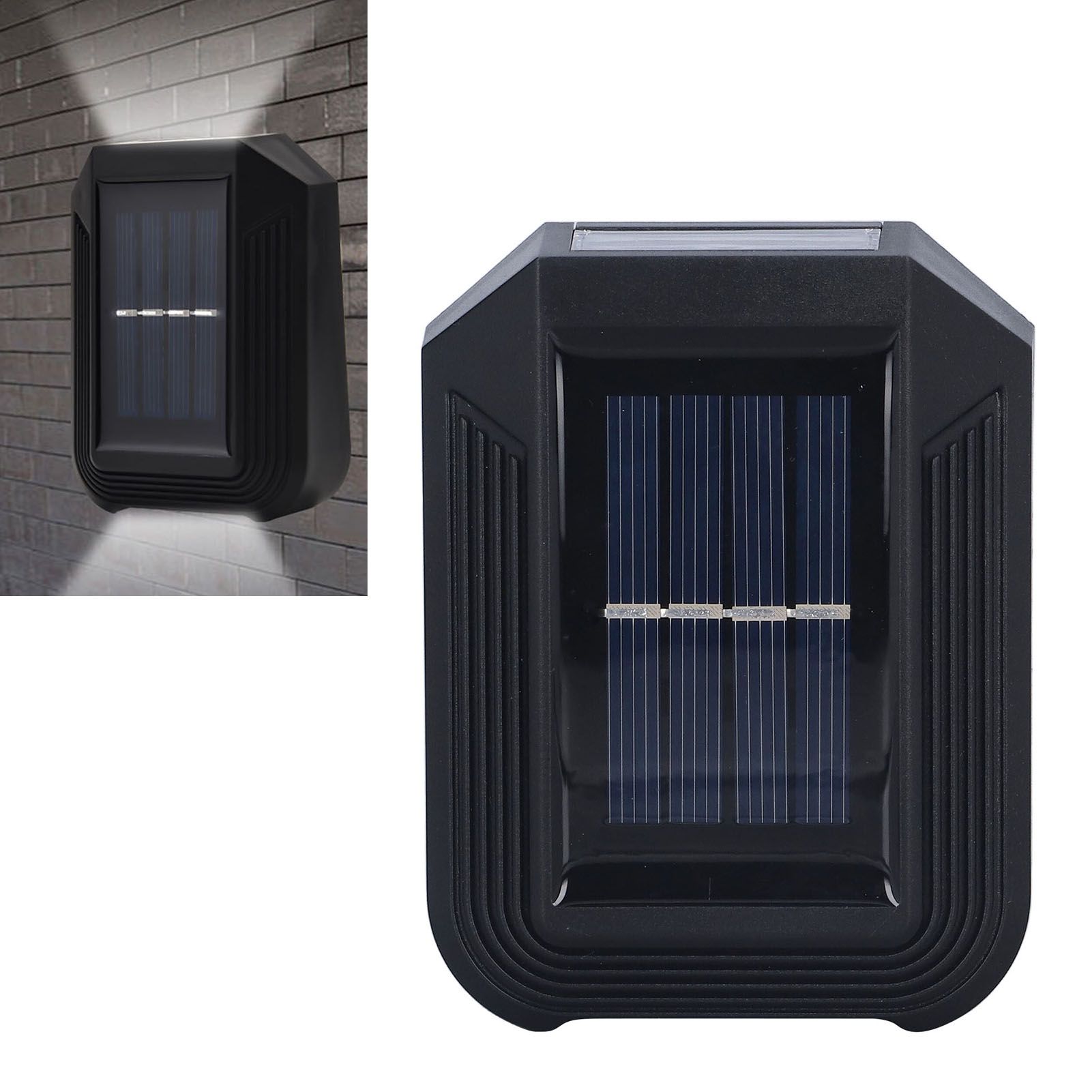 Outdoor Solar Wall Lights Outside Exterior Light Fixture 6LED IP65 Protection view 12