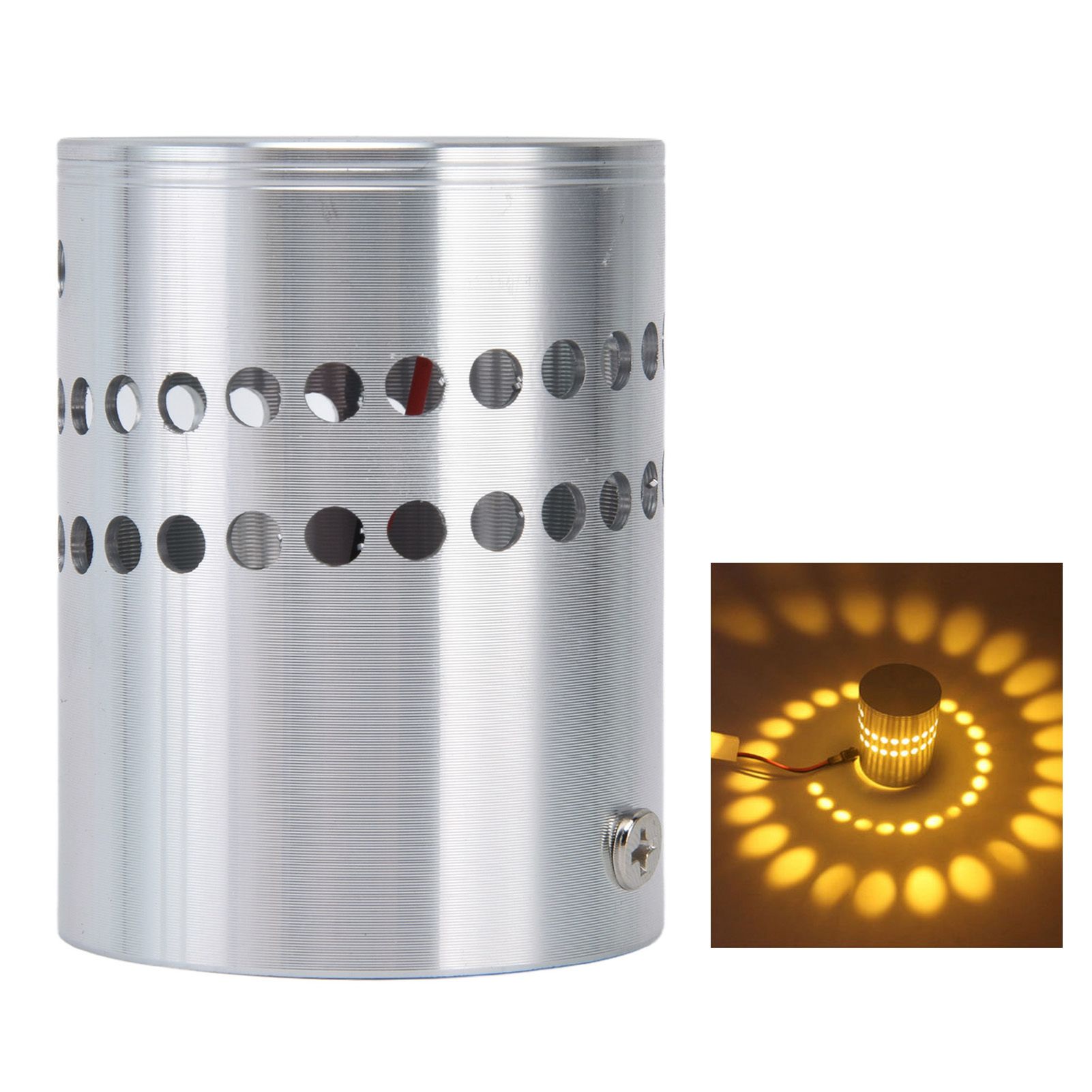 LED Aluminum Spiral Hole Wall Light Corrosion Resistance 3W Dimmable Spiral view 11