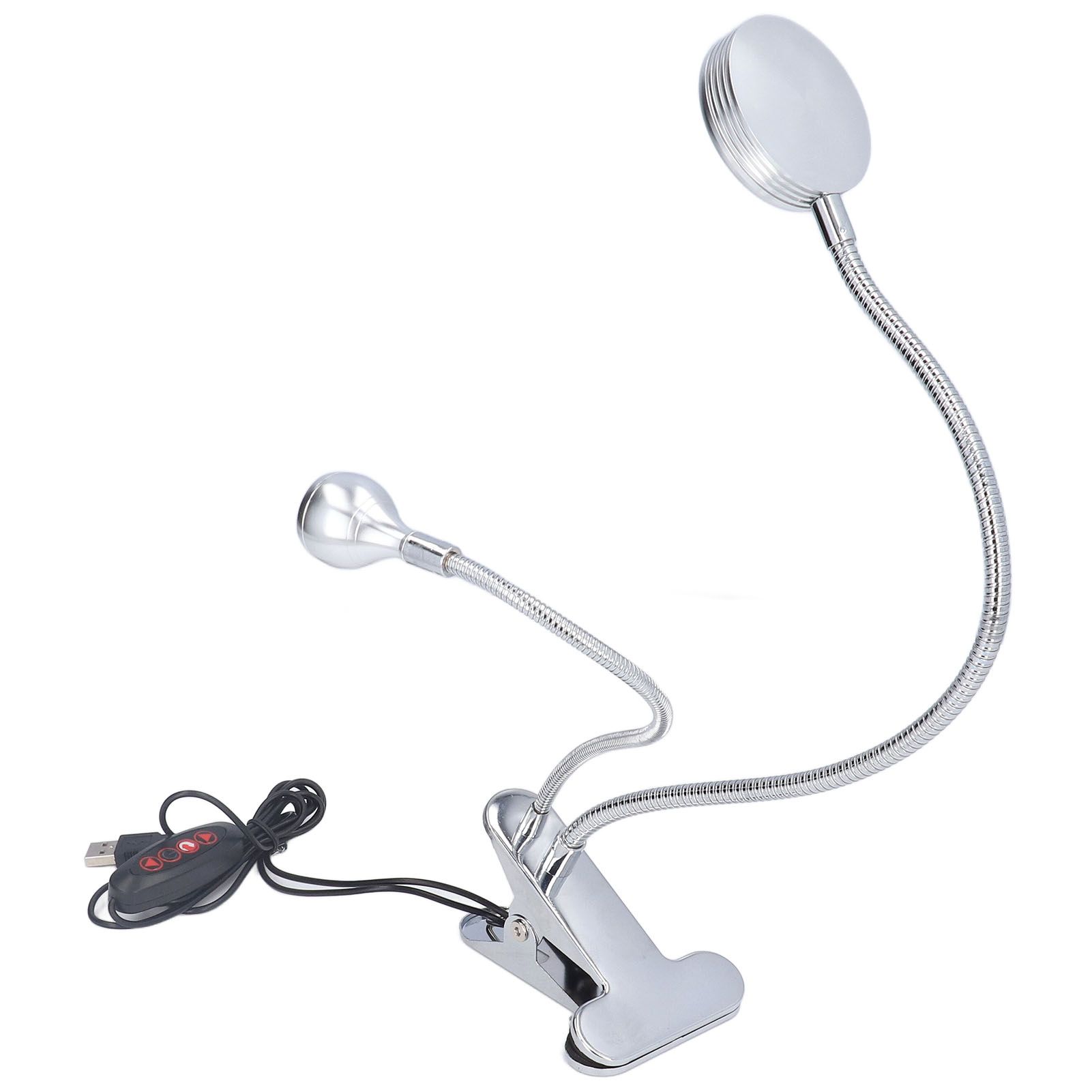 Clip Desk Lamp 10 Gear Adjustable LED Double Head Gooseneck Table Lamp Reading view 5