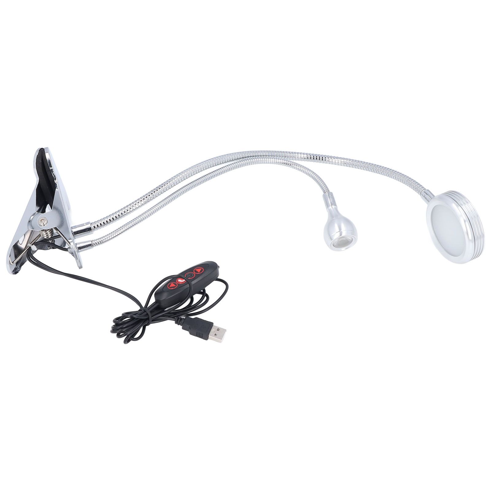 Clip Desk Lamp 10 Gear Adjustable LED Double Head Gooseneck Table Lamp Reading view 6