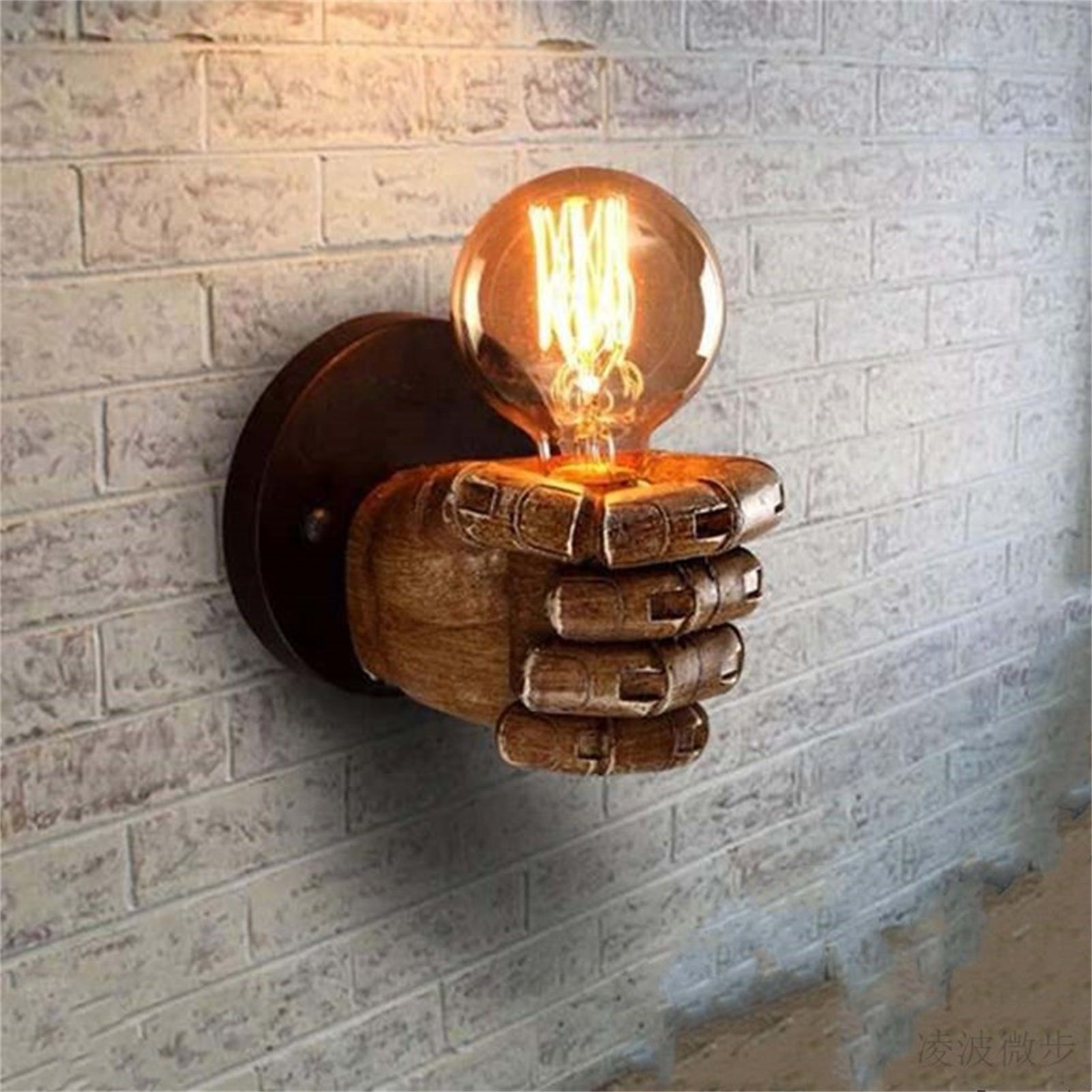 Wall Light Decoration Holder Novelty Fist Shape Wall Lamp Holder Wall Art view 6