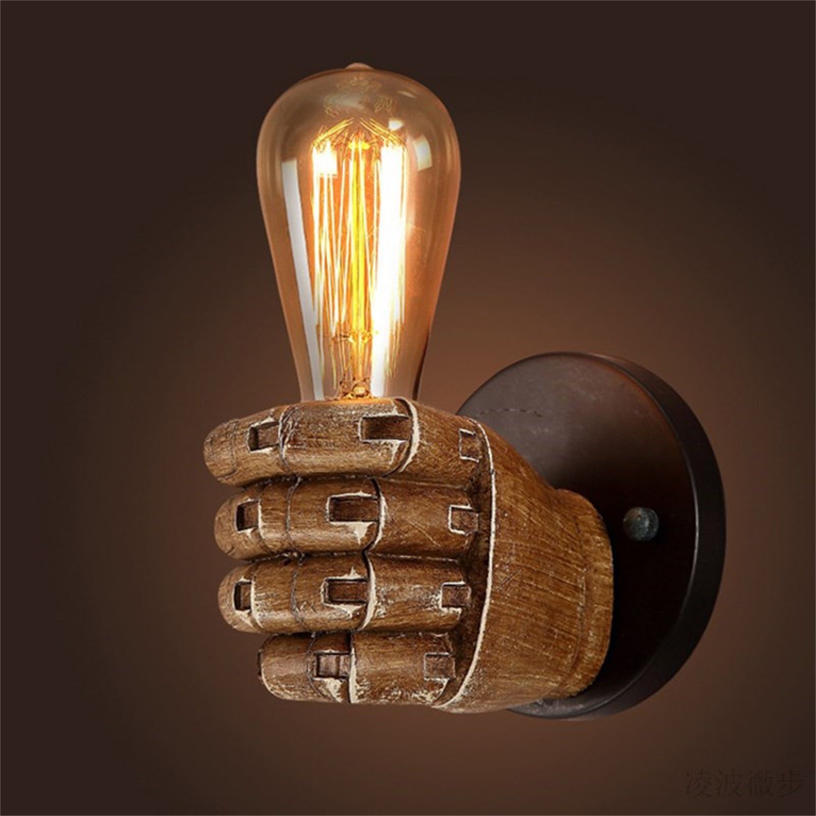 Wall Light Decoration Holder Novelty Fist Shape Wall Lamp Holder Wall Art view 7