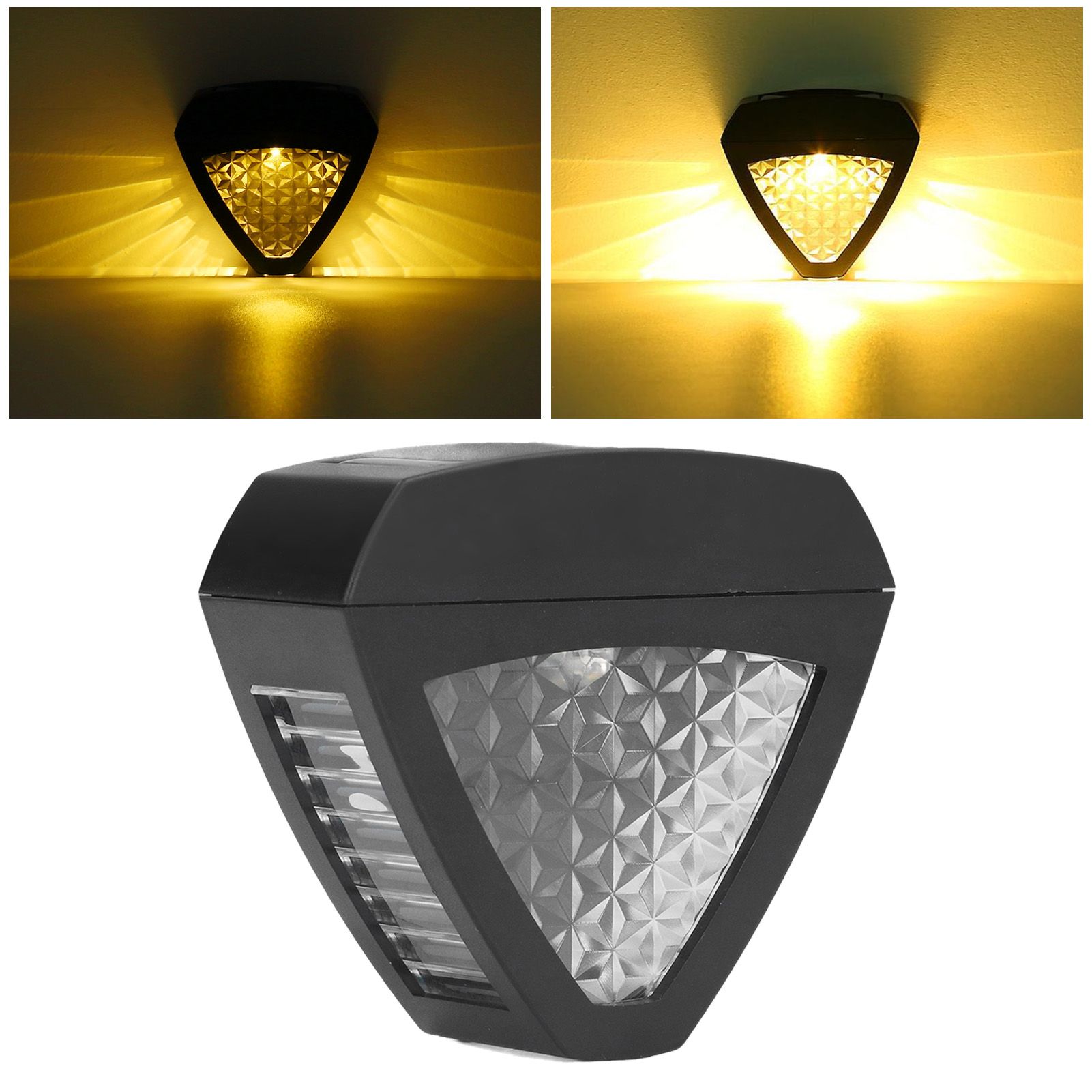 LED Solar Wall Lamp Soft Warm Light Long Battery Life IP44 Wall Light for Home view 11