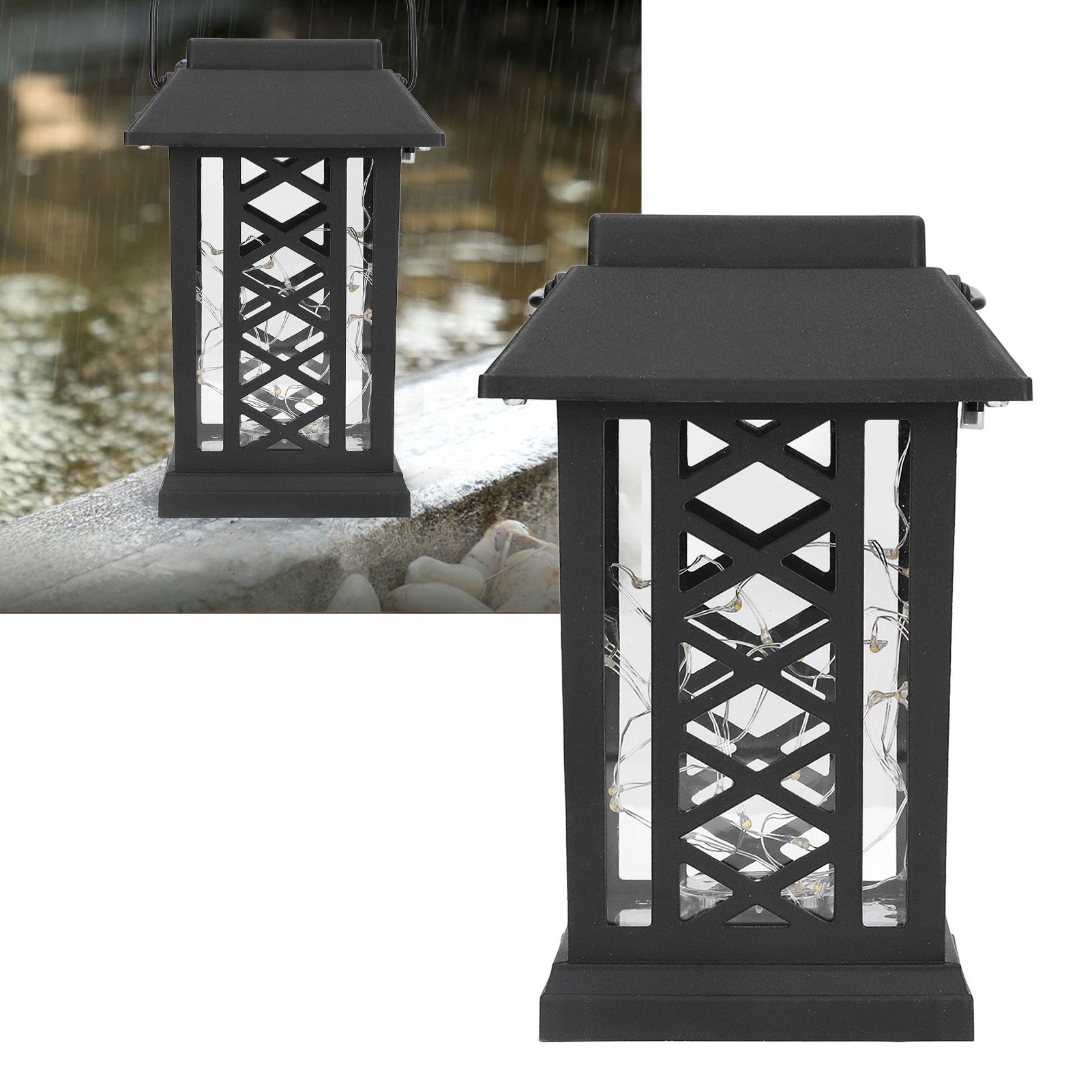 Outdoor Garden Chandeliers String Lights Lanterns Landscape Decorative Garden view 11