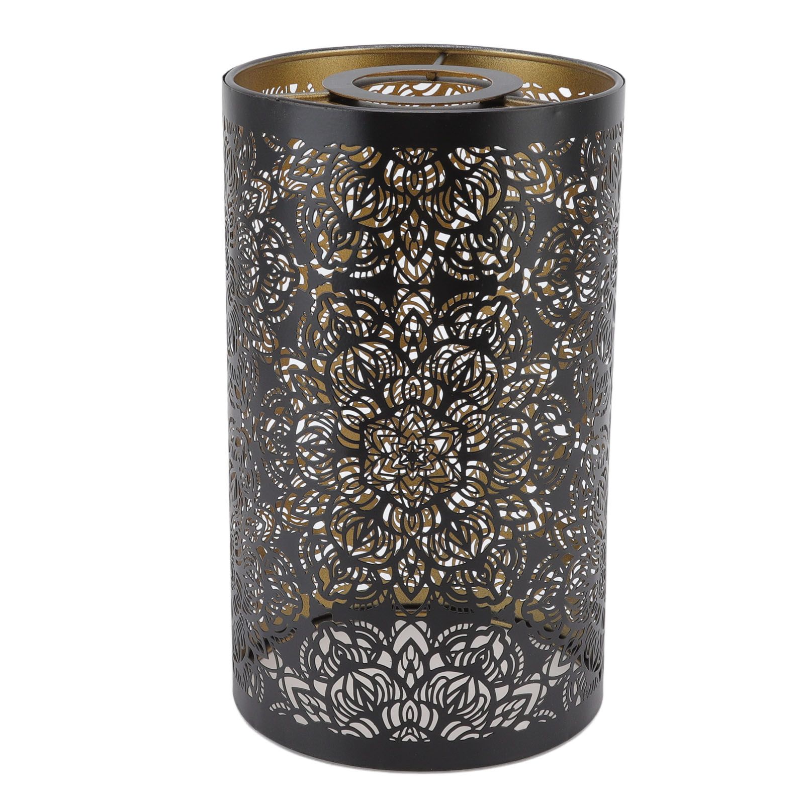 Lamp Shade Hollow Carving Metal Cylindrical Circular Pattern E27 E26 view 5