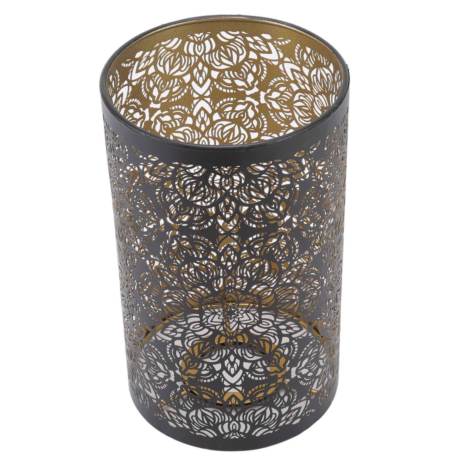Lamp Shade Hollow Carving Metal Cylindrical Circular Pattern E27 E26 view 9