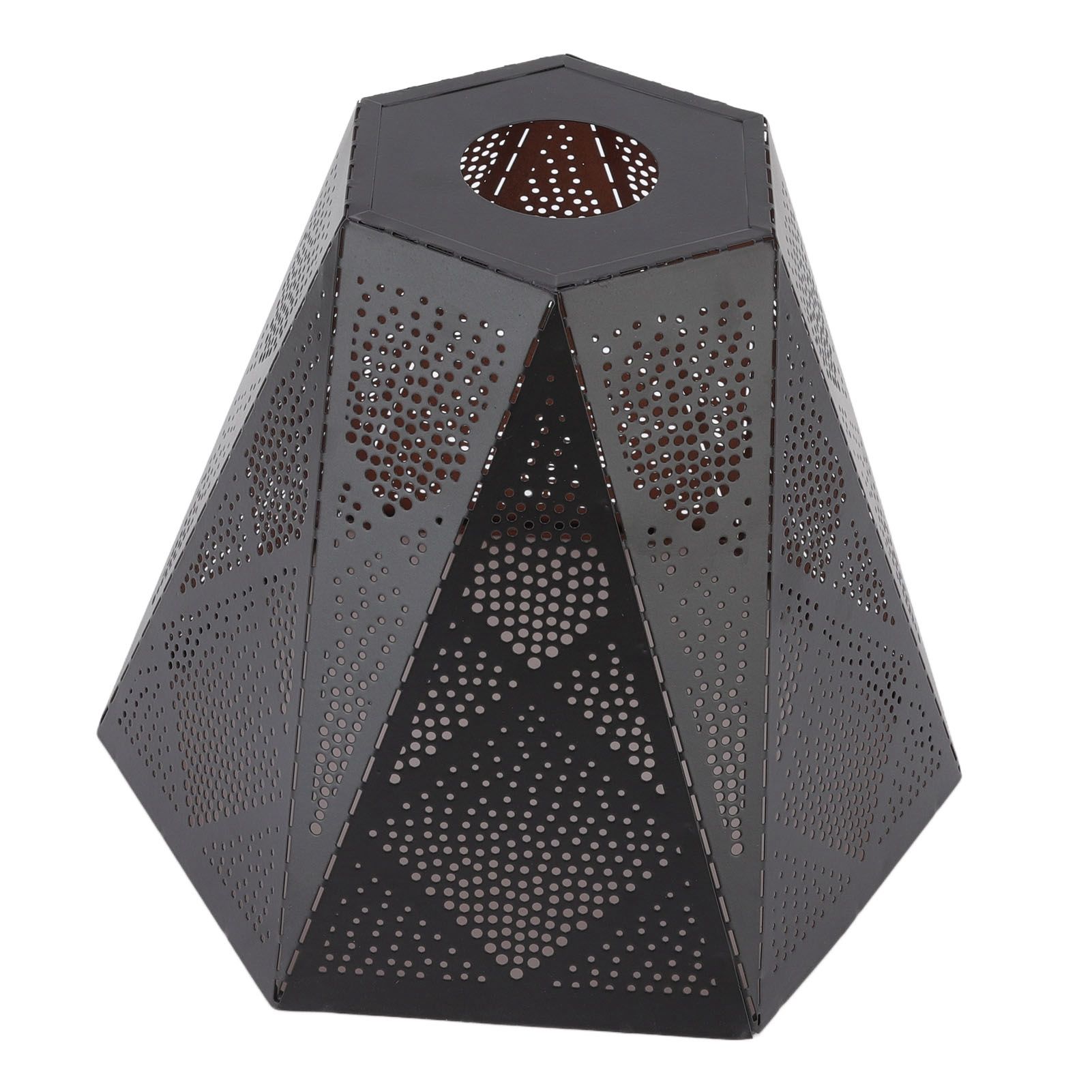 Lamp Shade Wrought Iron Hollow Design Modern Style Corrosion Resistant Table