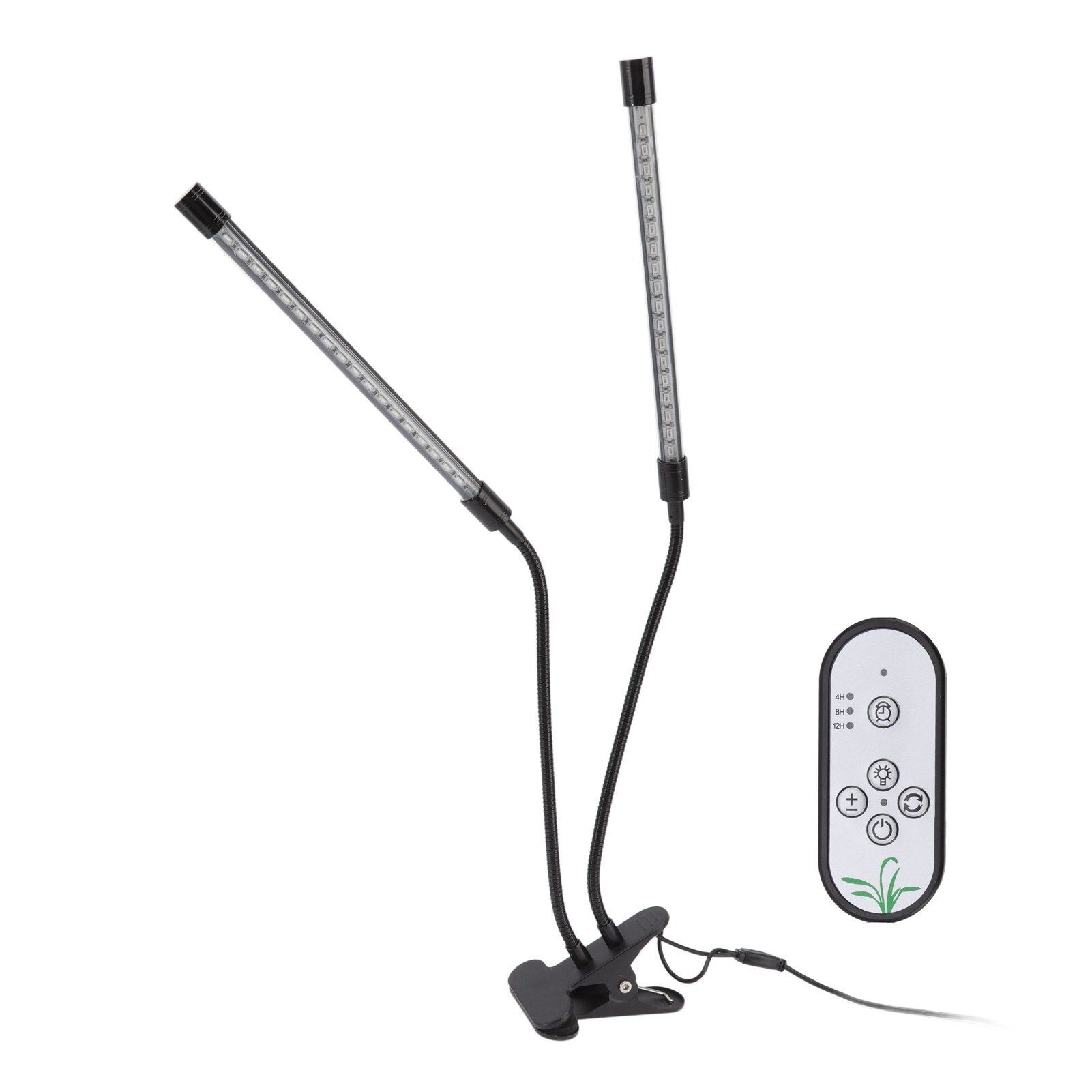 Plant Grow Light Dimmable Timing Full Spectrum USB Powered Dual Head Clip On view 3