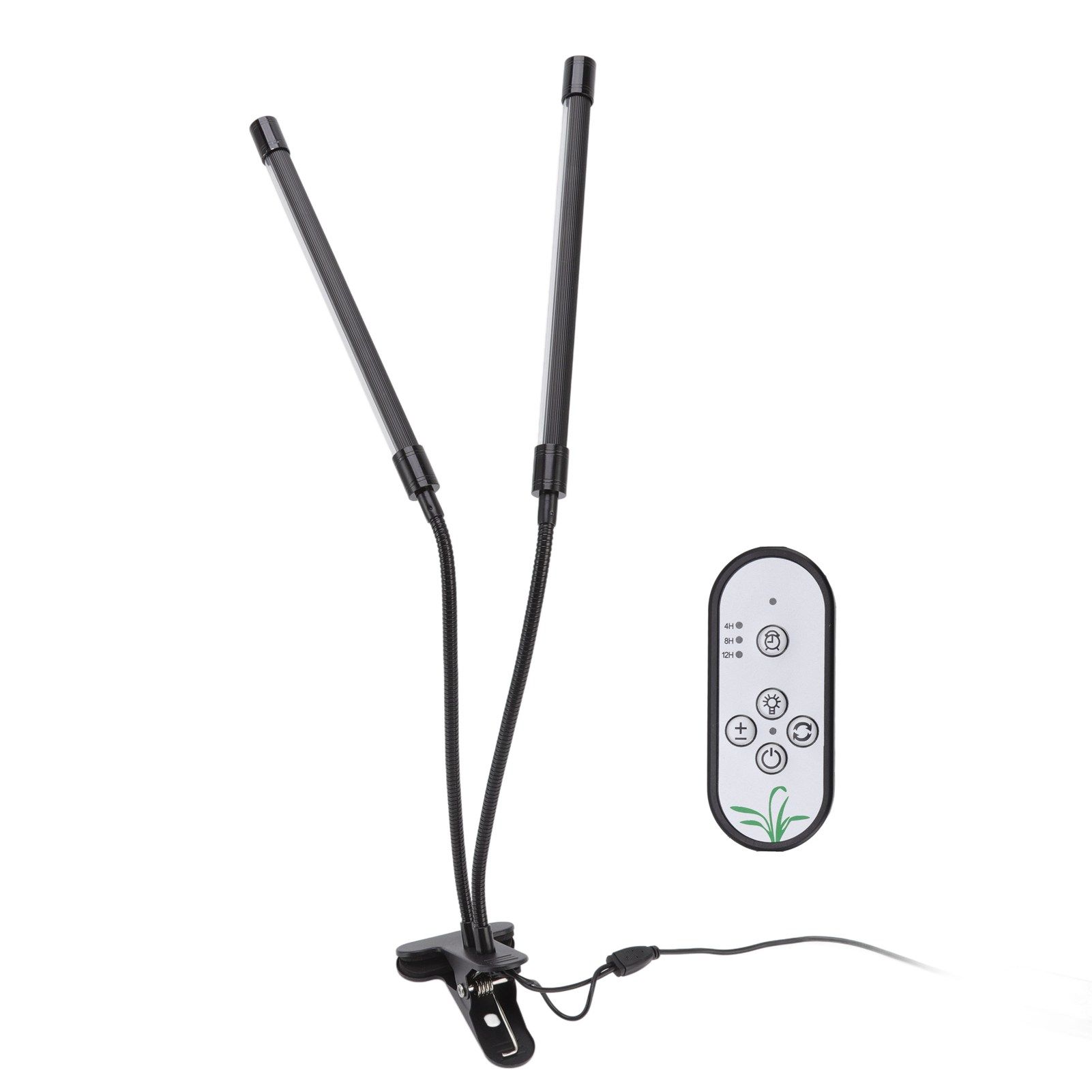 Plant Grow Light Dimmable Timing Full Spectrum USB Powered Dual Head Clip On view 4