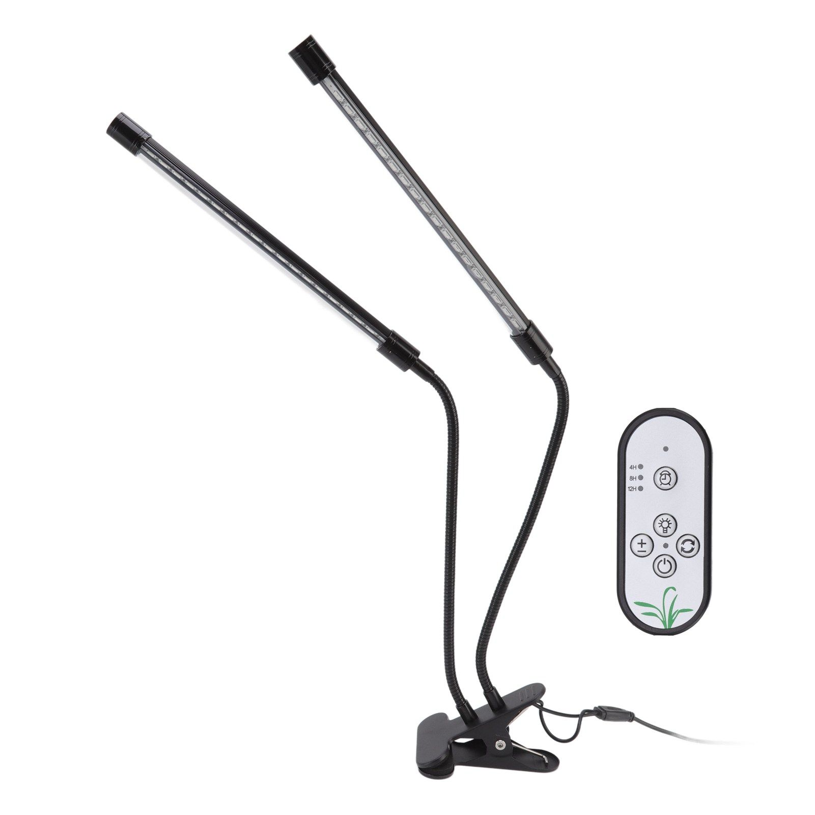 Plant Grow Light Dimmable Timing Full Spectrum USB Powered Dual Head Clip On view 5