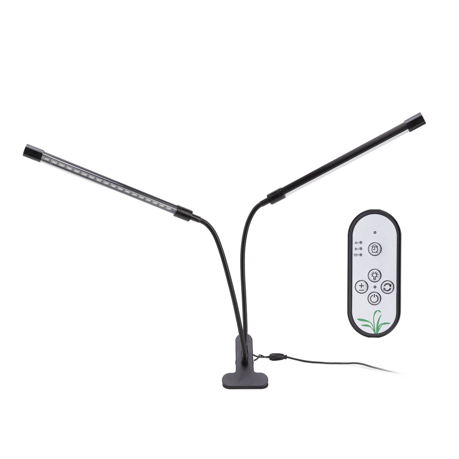 Plant Grow Light Dimmable Timing Full Spectrum USB Powered Dual Head Clip On view 6