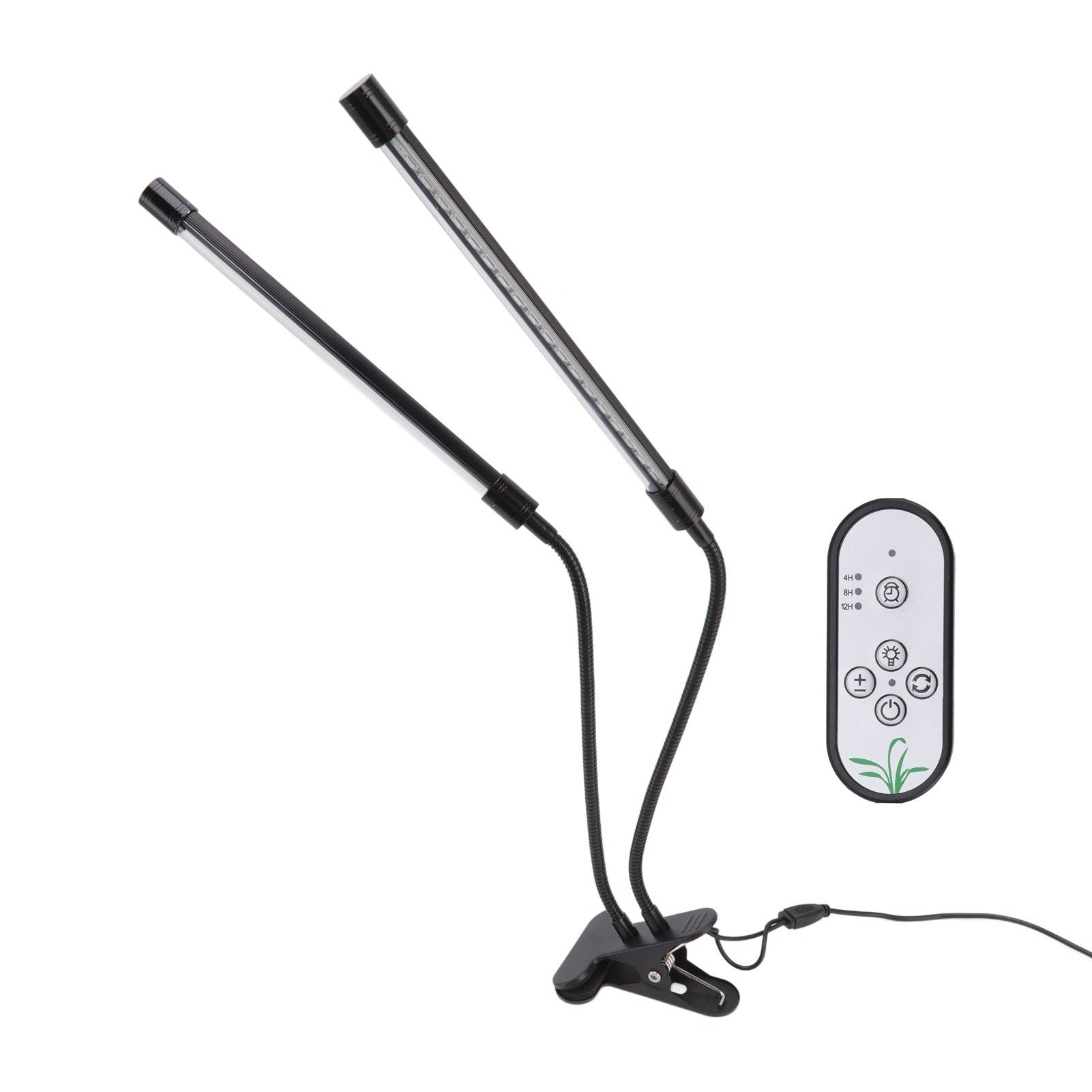 Plant Grow Light Dimmable Timing Full Spectrum USB Powered Dual Head Clip On view 7