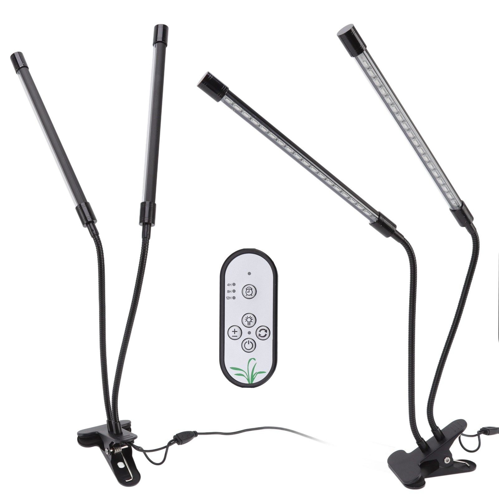 Plant Grow Light Dimmable Timing Full Spectrum USB Powered Dual Head Clip On view 8