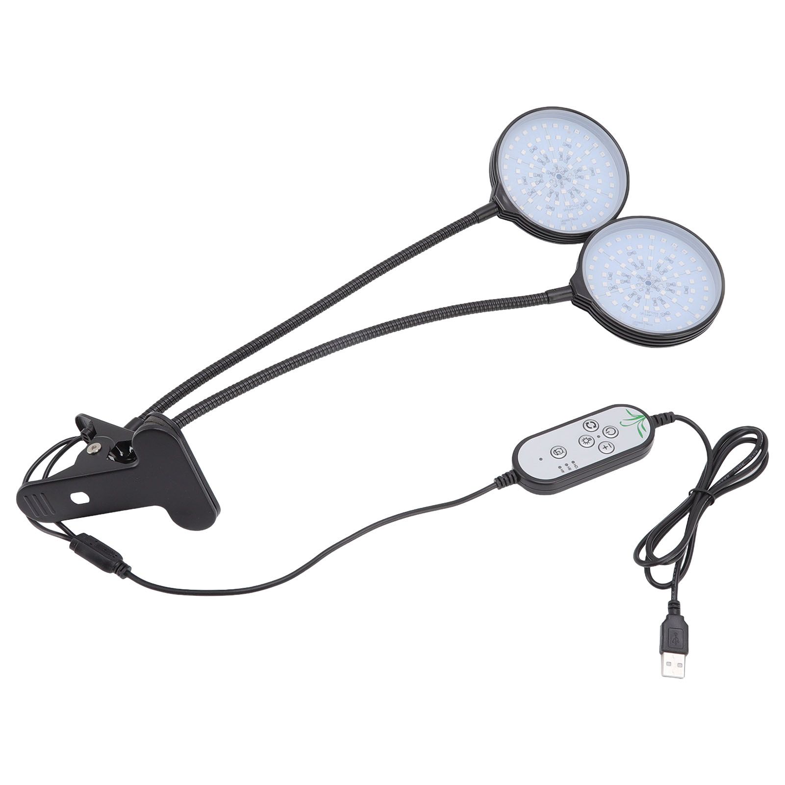 30W Double Head LED Plant Growing Lights Clip On 5 Level Brightness Grow Lamp view 3