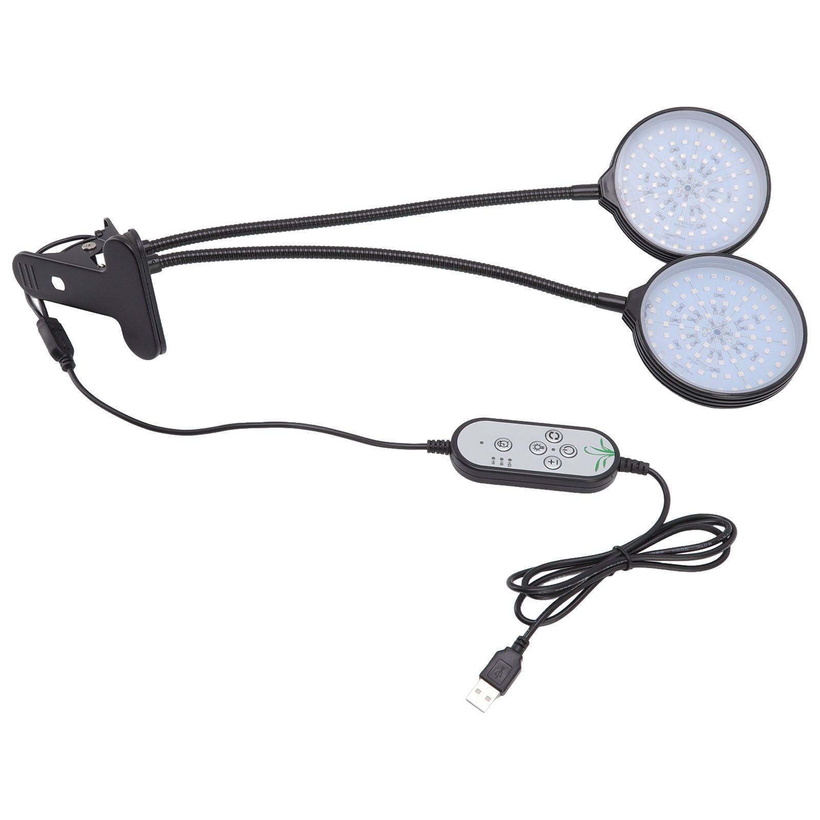 30W Double Head LED Plant Growing Lights Clip On 5 Level Brightness Grow Lamp view 4