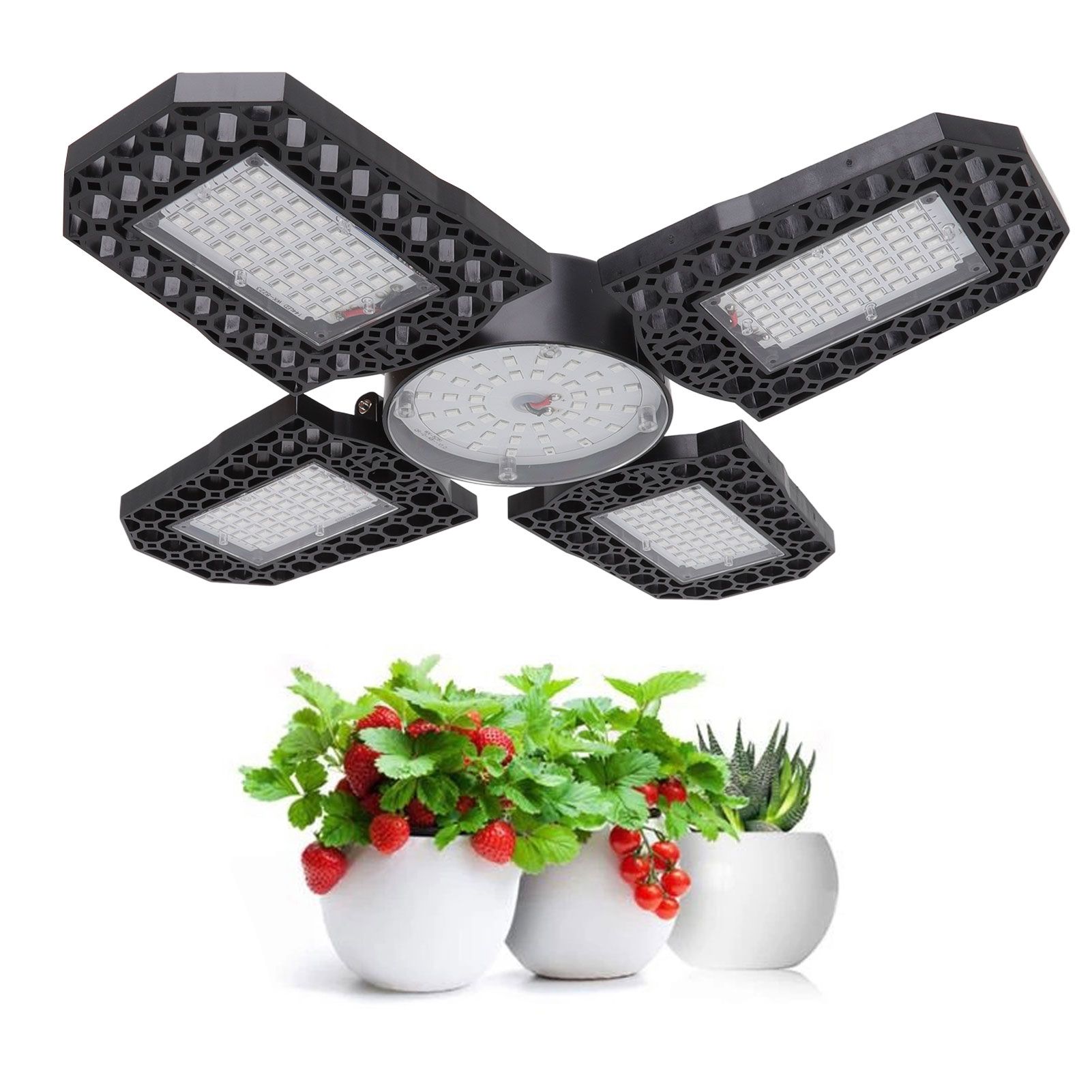 Growth Light 150W ABS Foldable LED E27 Base Plant Growing Lamp with Red Blue view 12
