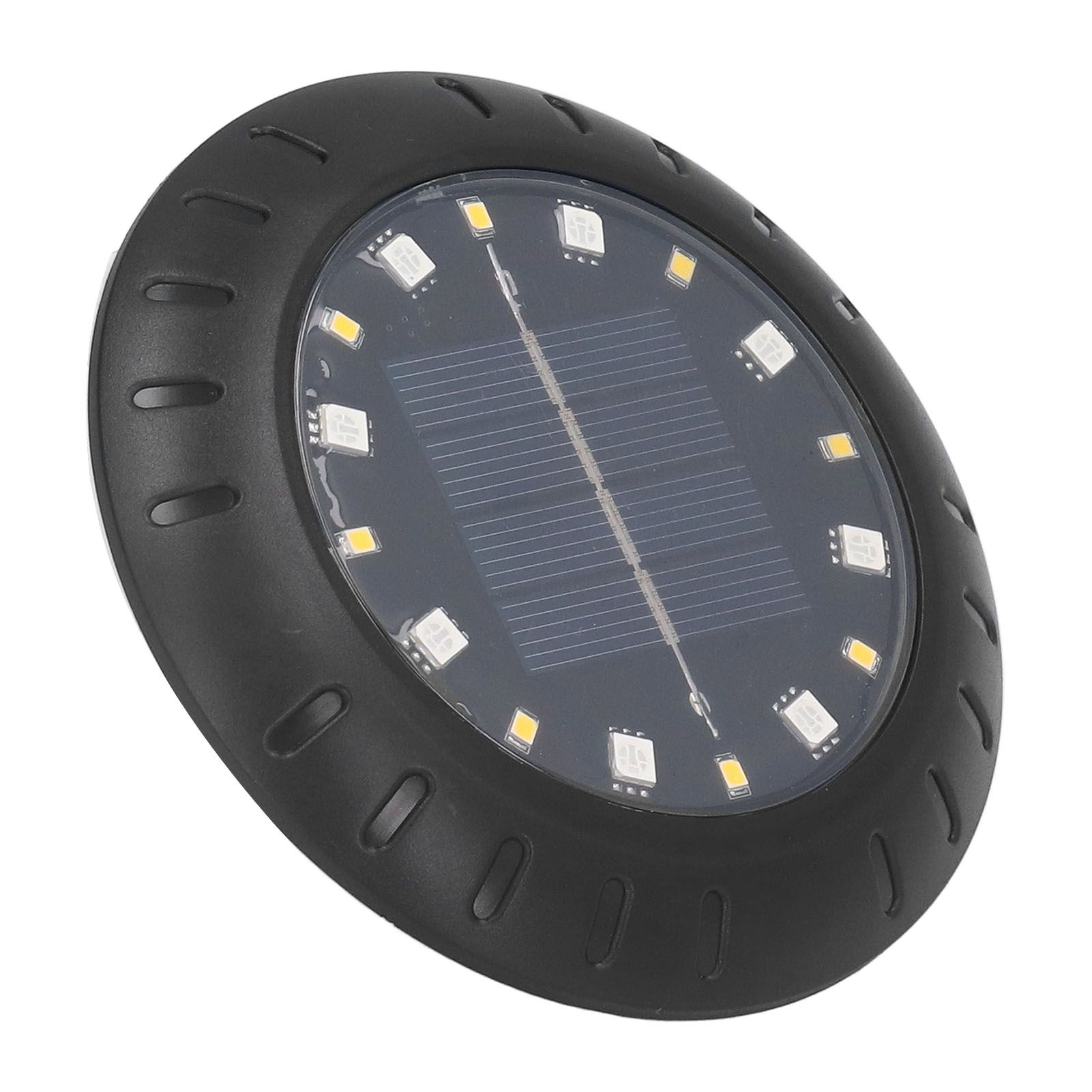 Solar Ground Lights Automatic Charging RGB LED Lamp Beads IP67 Waterproof Warm view 4