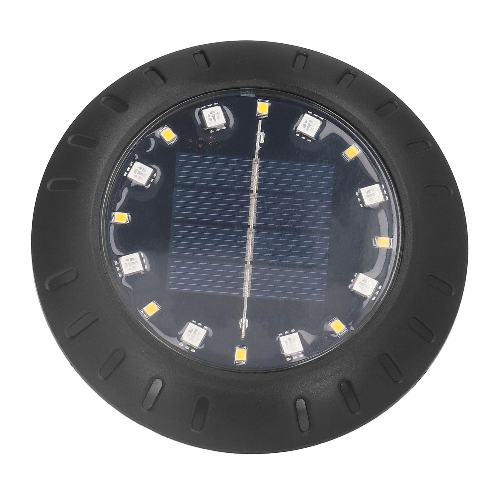 Solar Ground Lights Automatic Charging RGB LED Lamp Beads IP67 Waterproof Warm view 6