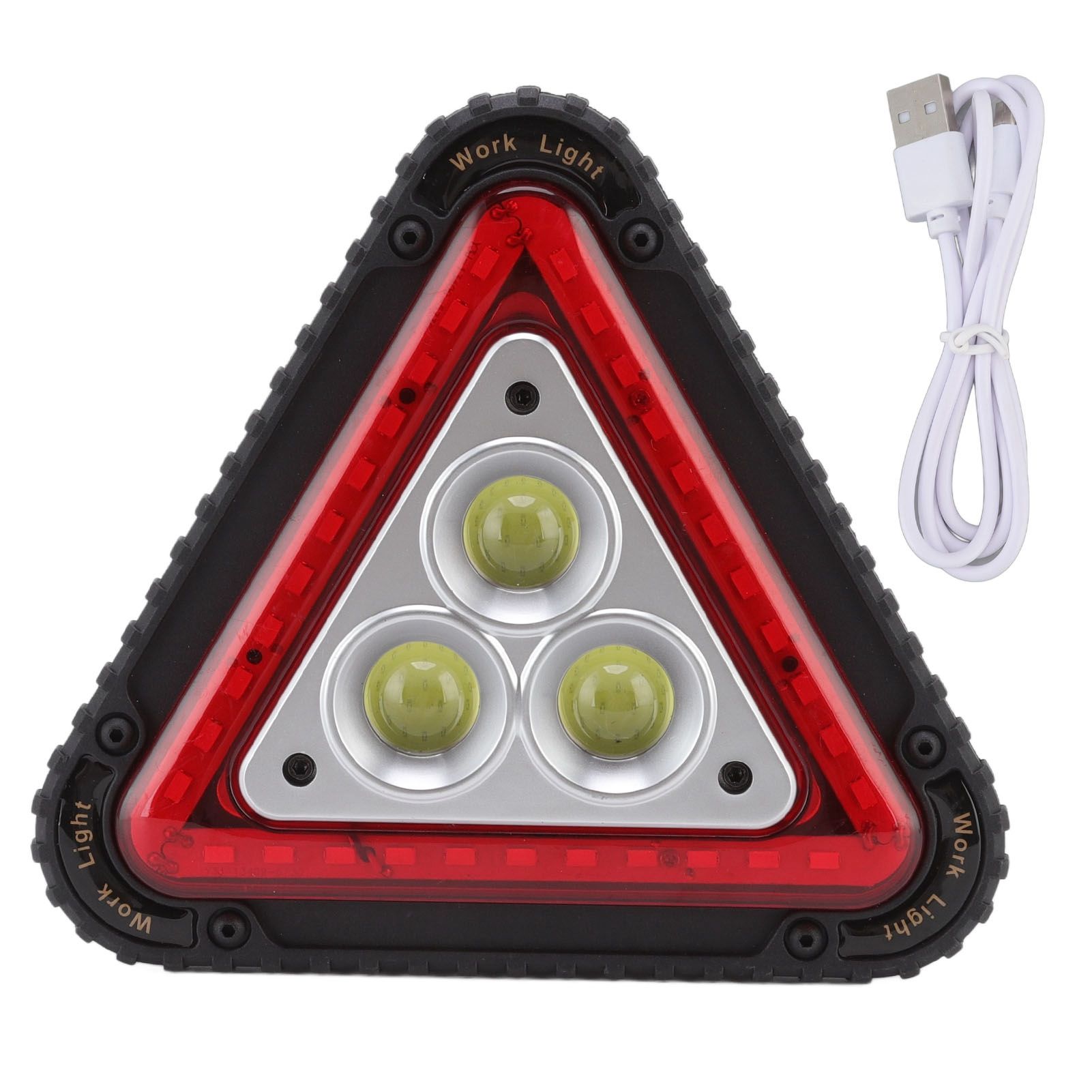 COB Work Light Triangle Multifunctional Warning Red Floodlight USB Charging — image 1