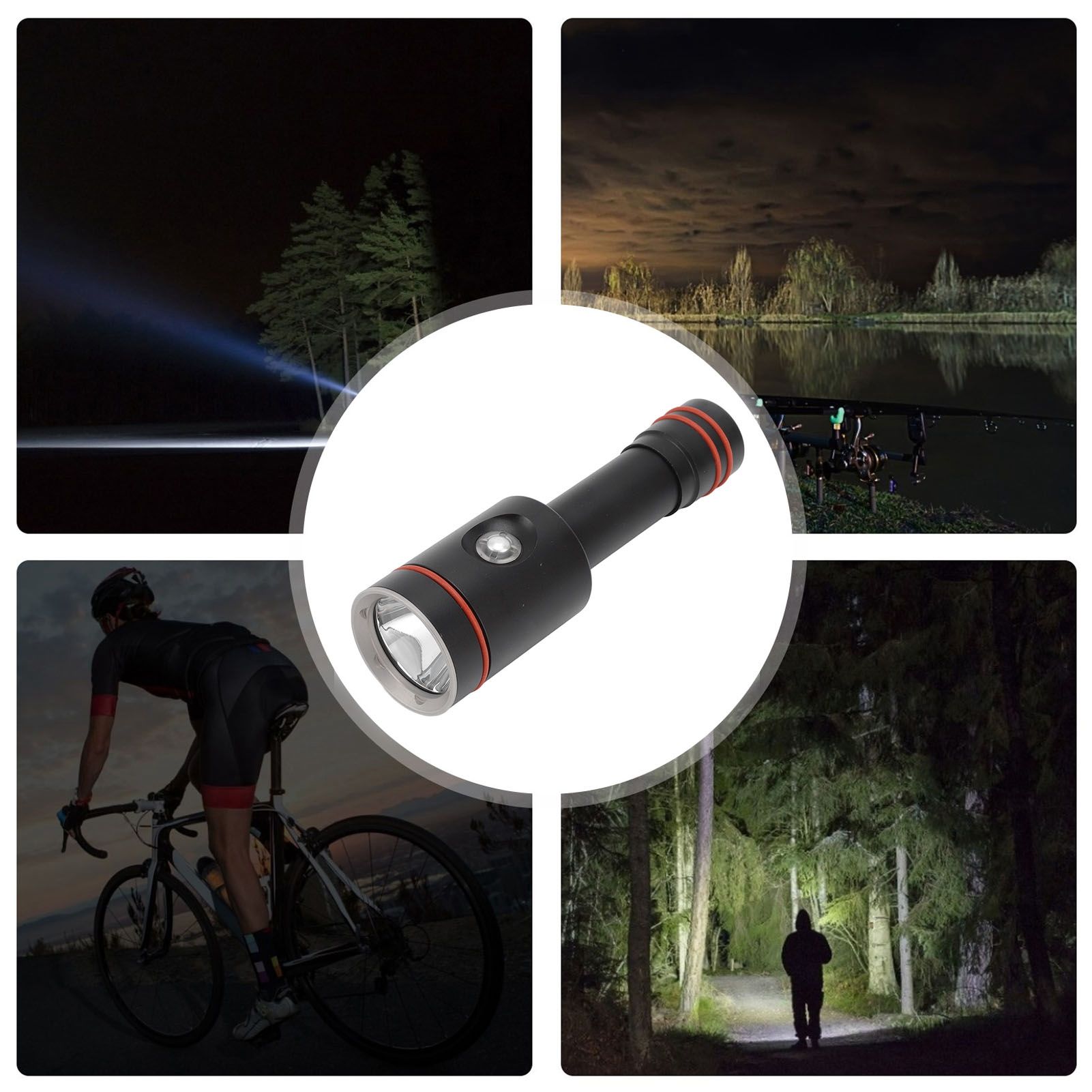 L2 Diving Flashlight 5000LM Portable Underwater Photography Fill Light Diving view 12