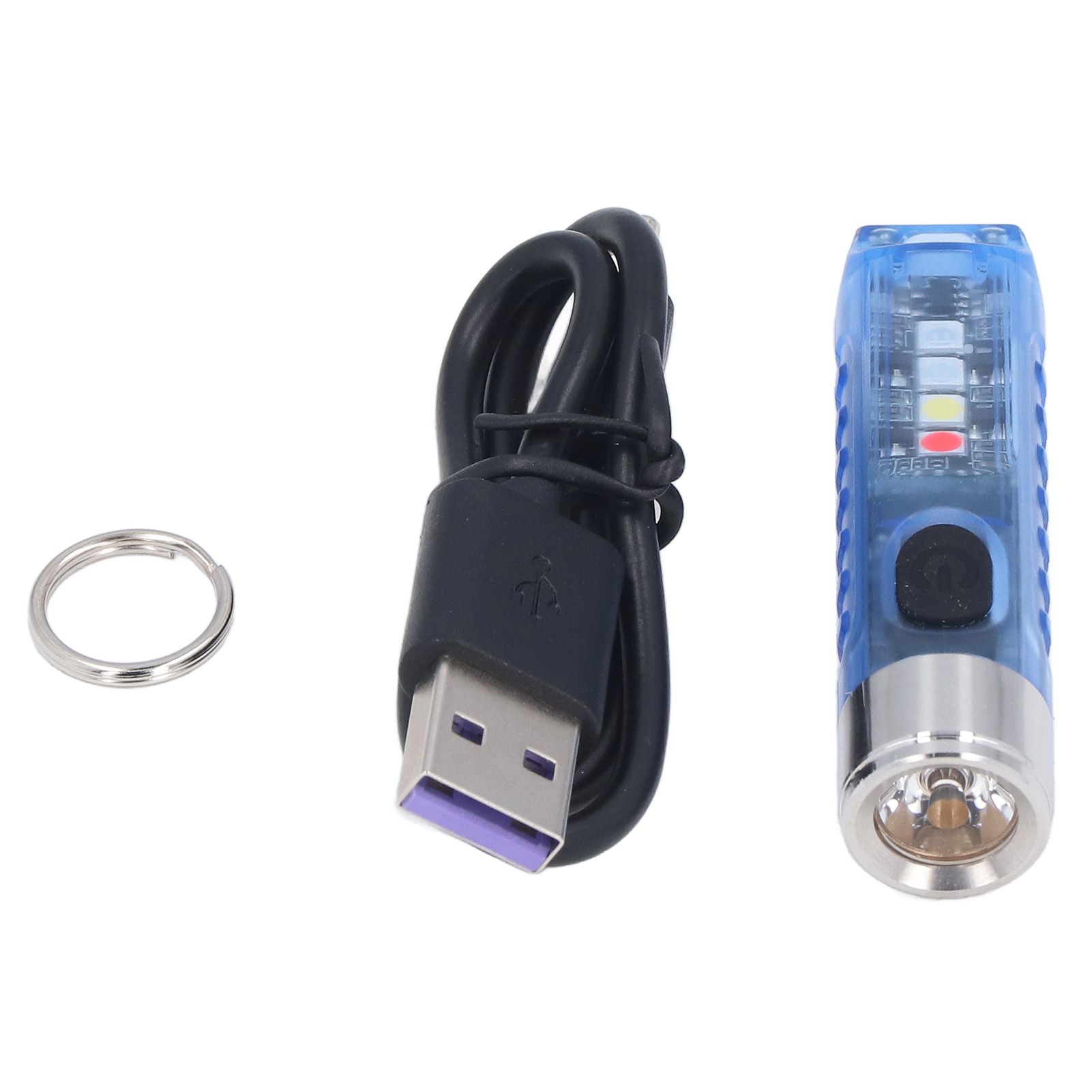 Keychain Flashlight 10 Lighting Modes 5LED TYPE C Fast Charging IP65 view 10