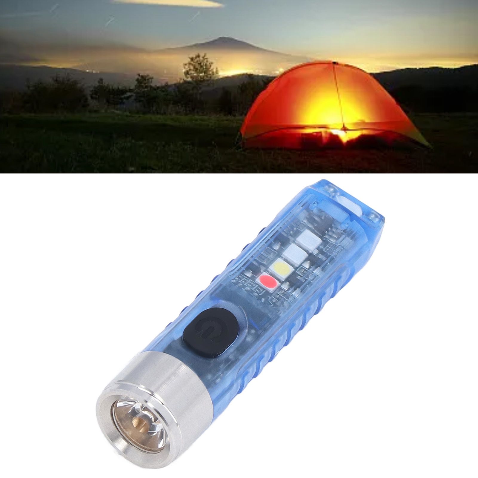 Keychain Flashlight 10 Lighting Modes 5LED TYPE C Fast Charging IP65 view 11