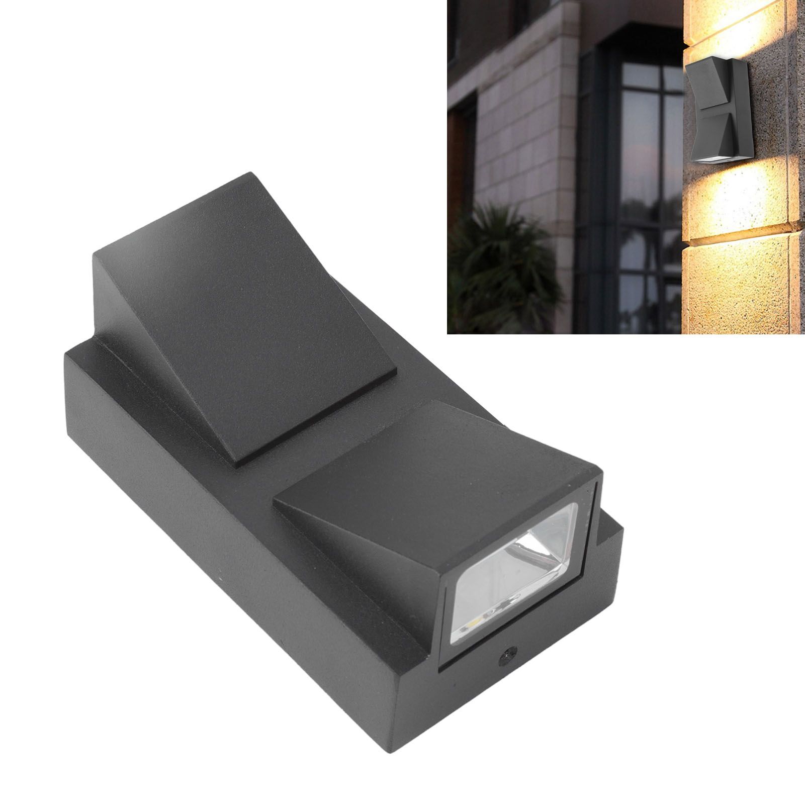 Double Head Wall Light Outdoor Waterproof LED Hallway Wall Light Stair Up and view 12