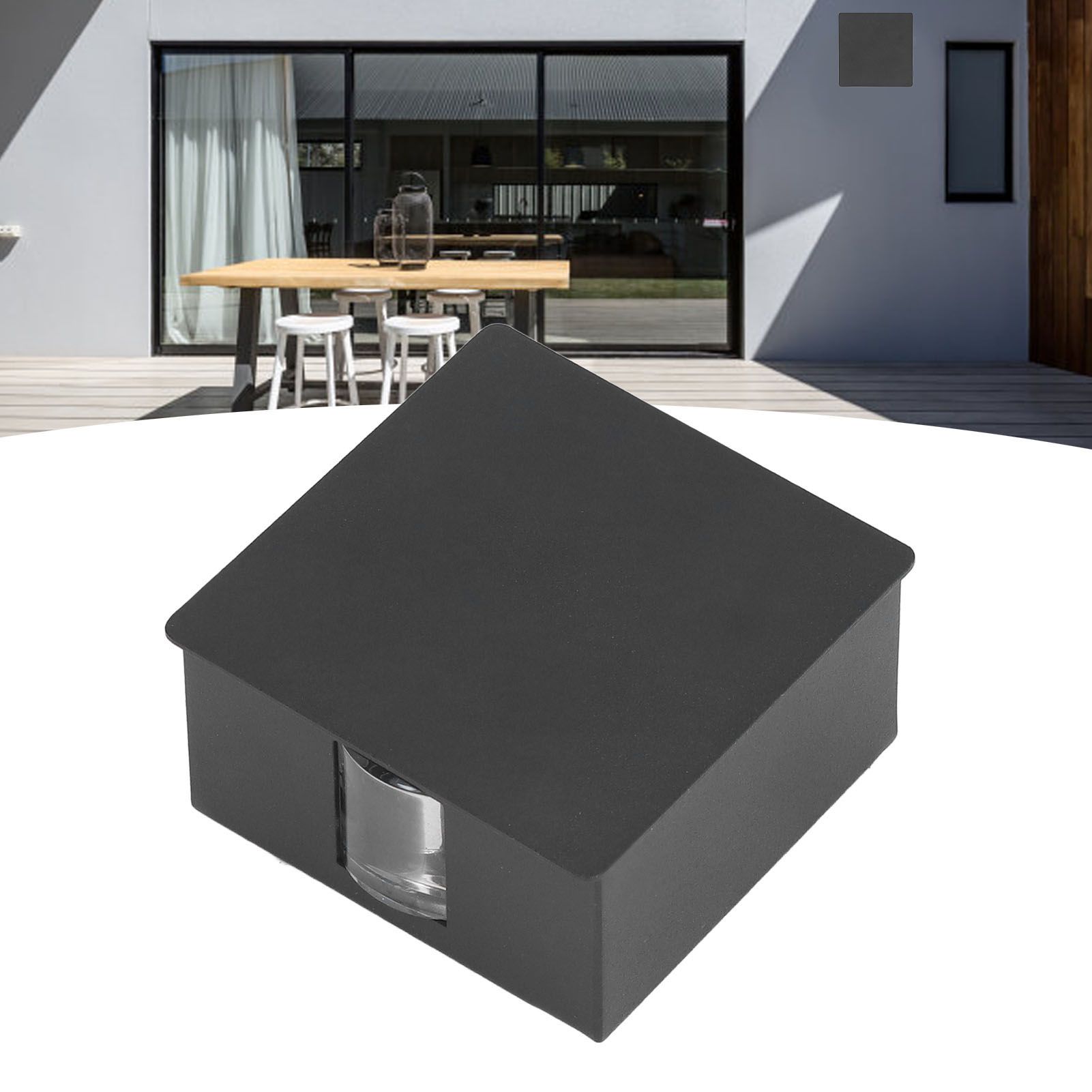 Beam Wall Light Quadrate Design Retro Warm Light 3W Unilateral Lighting LED view 12