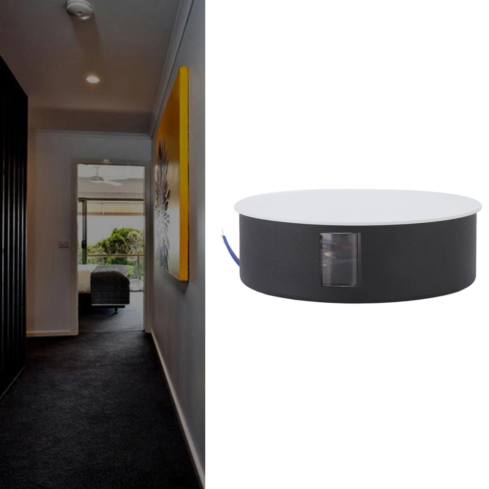 Wall Light Round Shape Aluminum Alloy 3 Beams Modern Wall Sconce Lamp for view 12