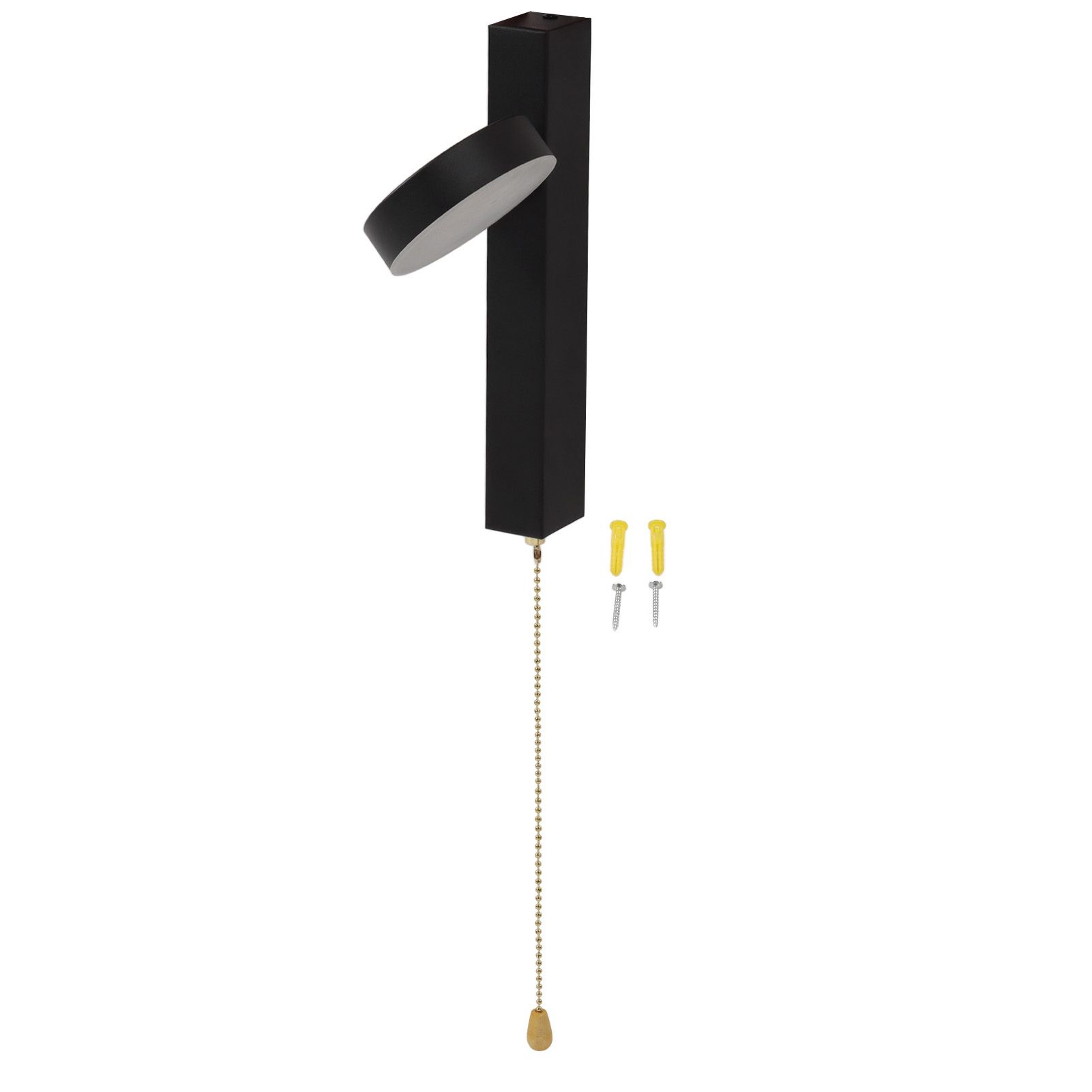 LED Wall Lights 3 Color Modes Modern Style Aluminium Pull Chain Switch Modern